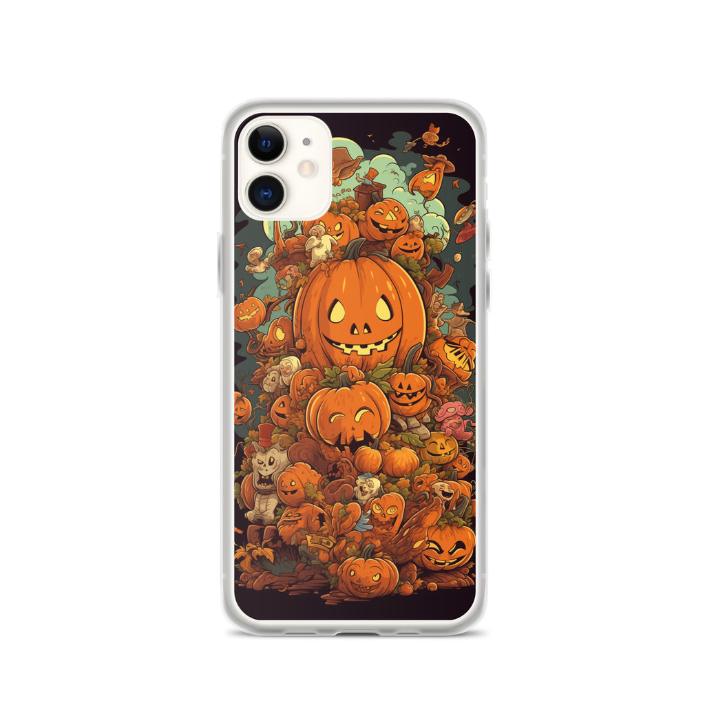 Halloween Pumpkin A Clear Case for iPhone