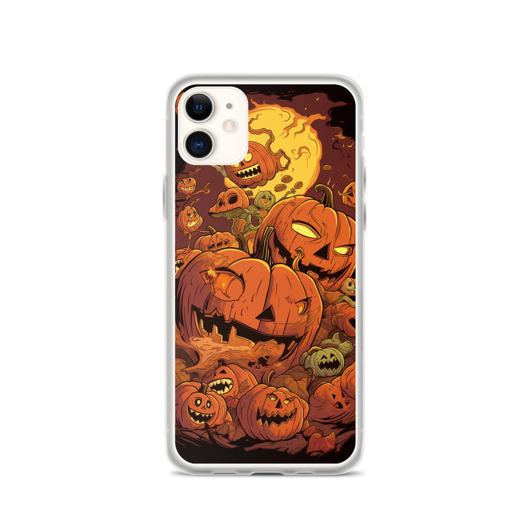 Halloween Pumpkin D Clear Case for iPhone