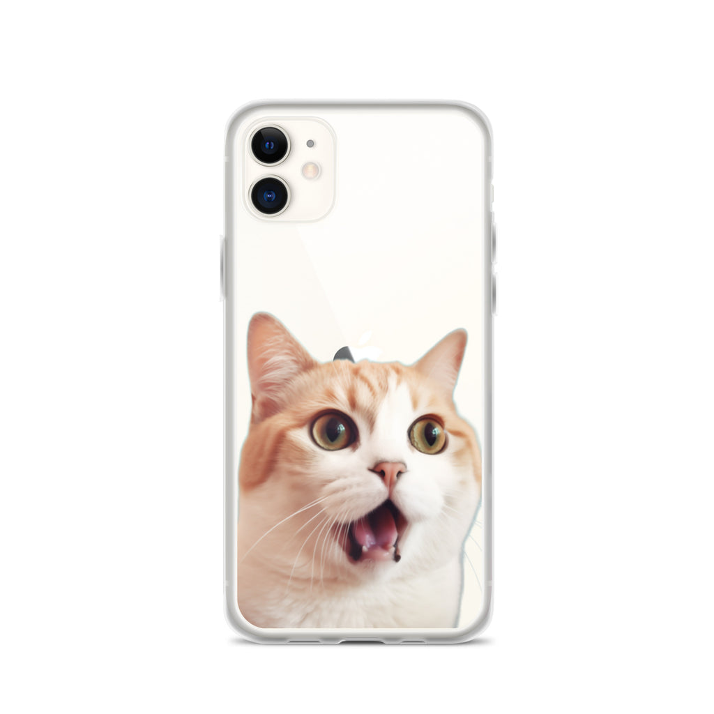 Cat E Clear Case for iPhone