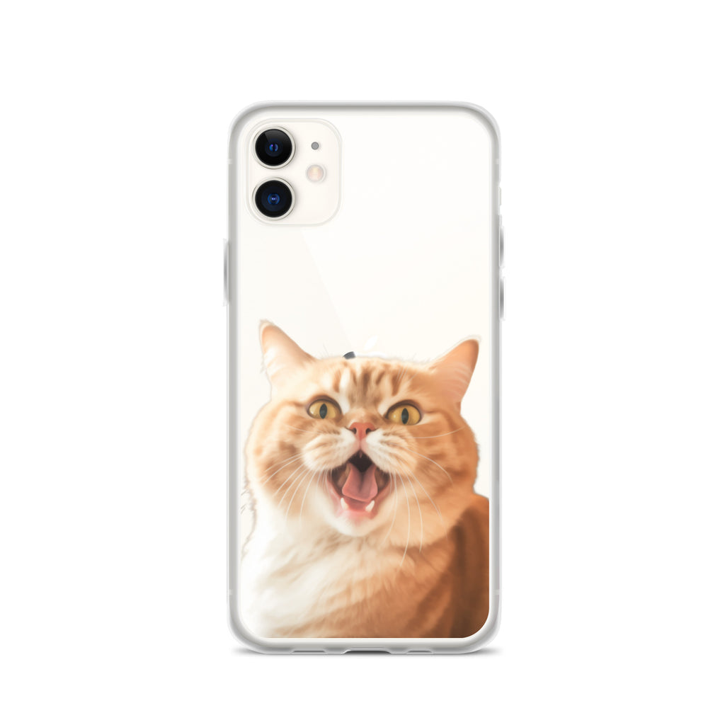 Cat K Clear Case for iPhone