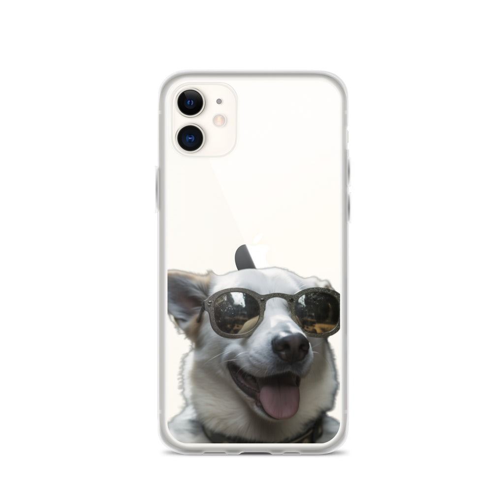 Glasses dog A clear case for iphone