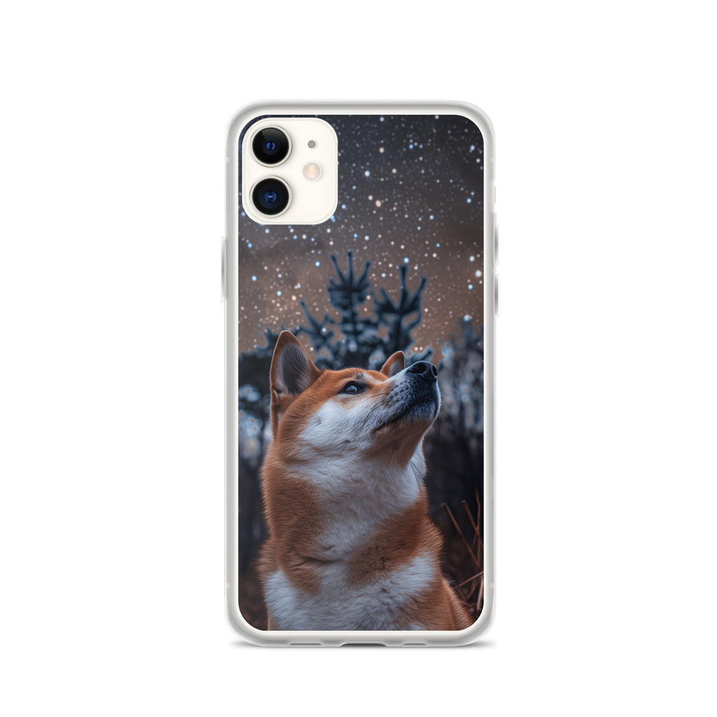 Shiba Inu Starry Night Clear Case for iPhone®