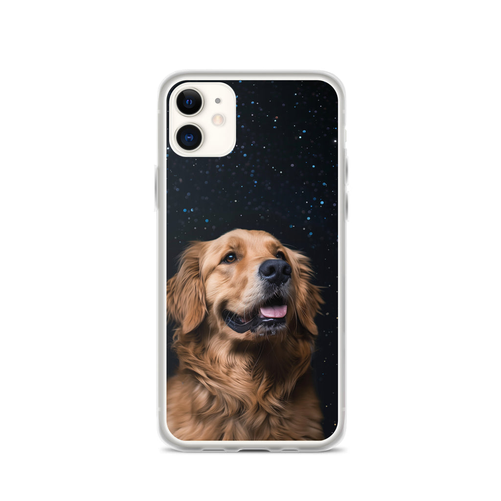 Golden Retriever Starry Night Clear Case for iPhone®