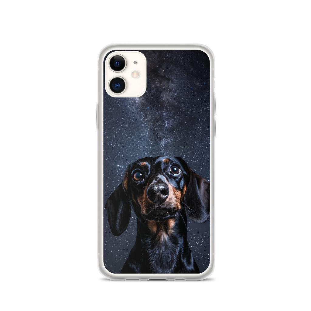 Dachshund Starry Night Clear Case for iPhone®