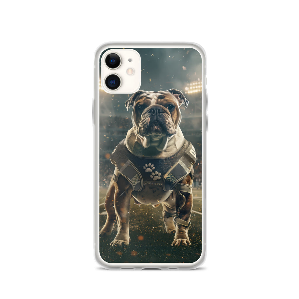 Bulldog Football-Themed Clear Case for iPhone®