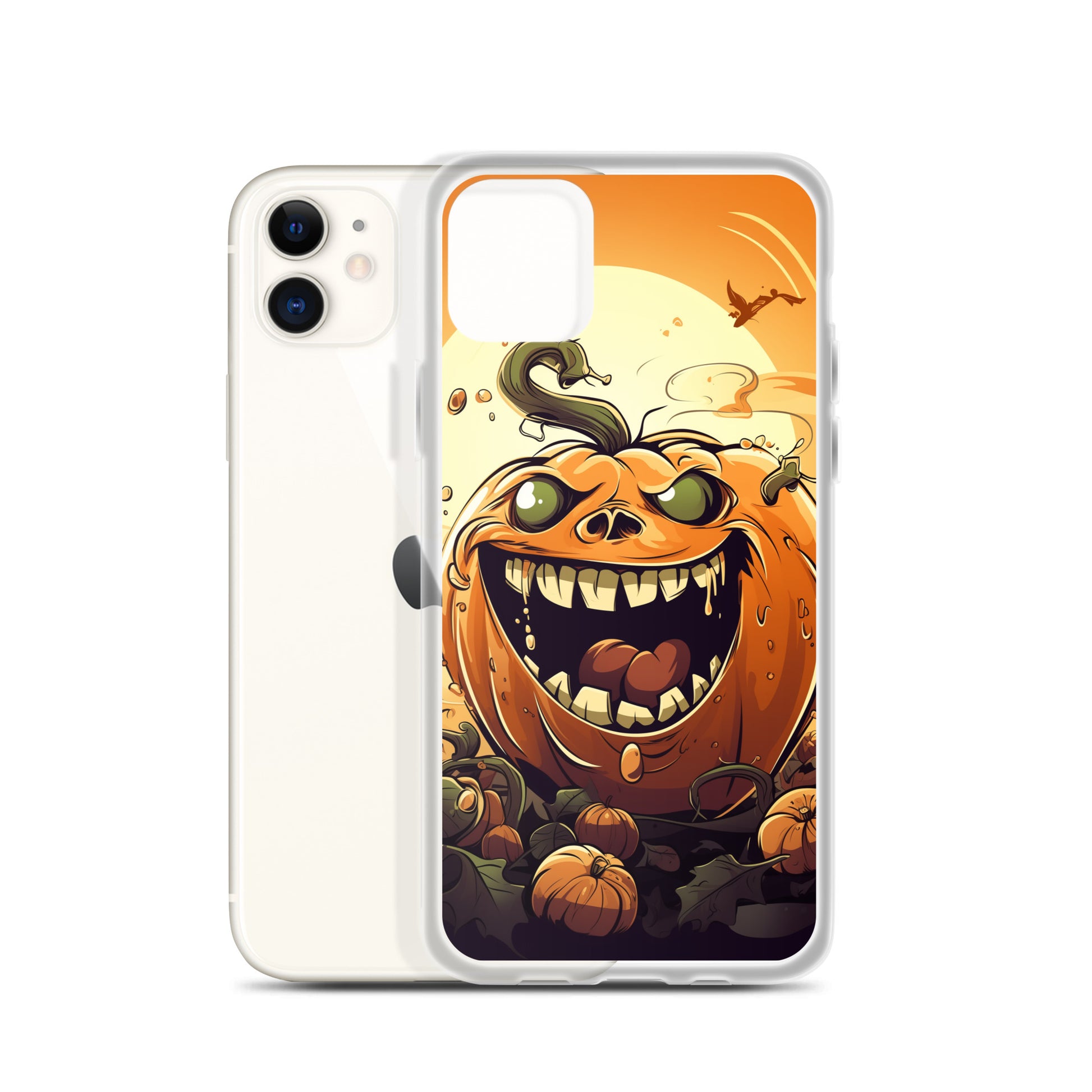 Halloween Pumpkin B Clear Case for iPhone