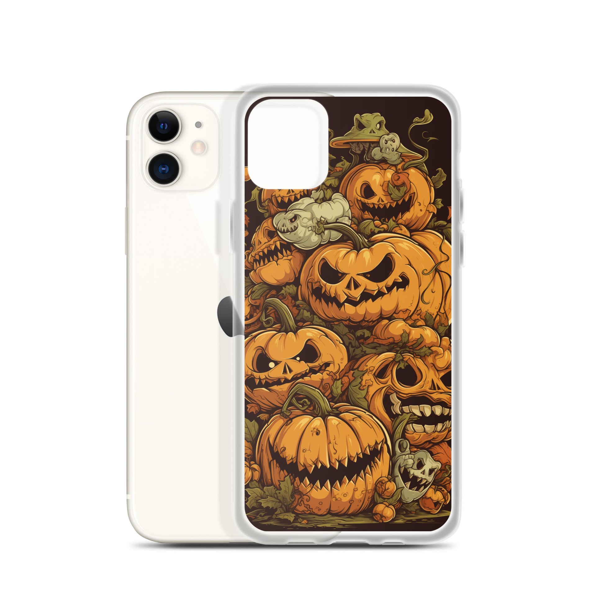 Halloween Pumpkin C Clear Case for iPhone