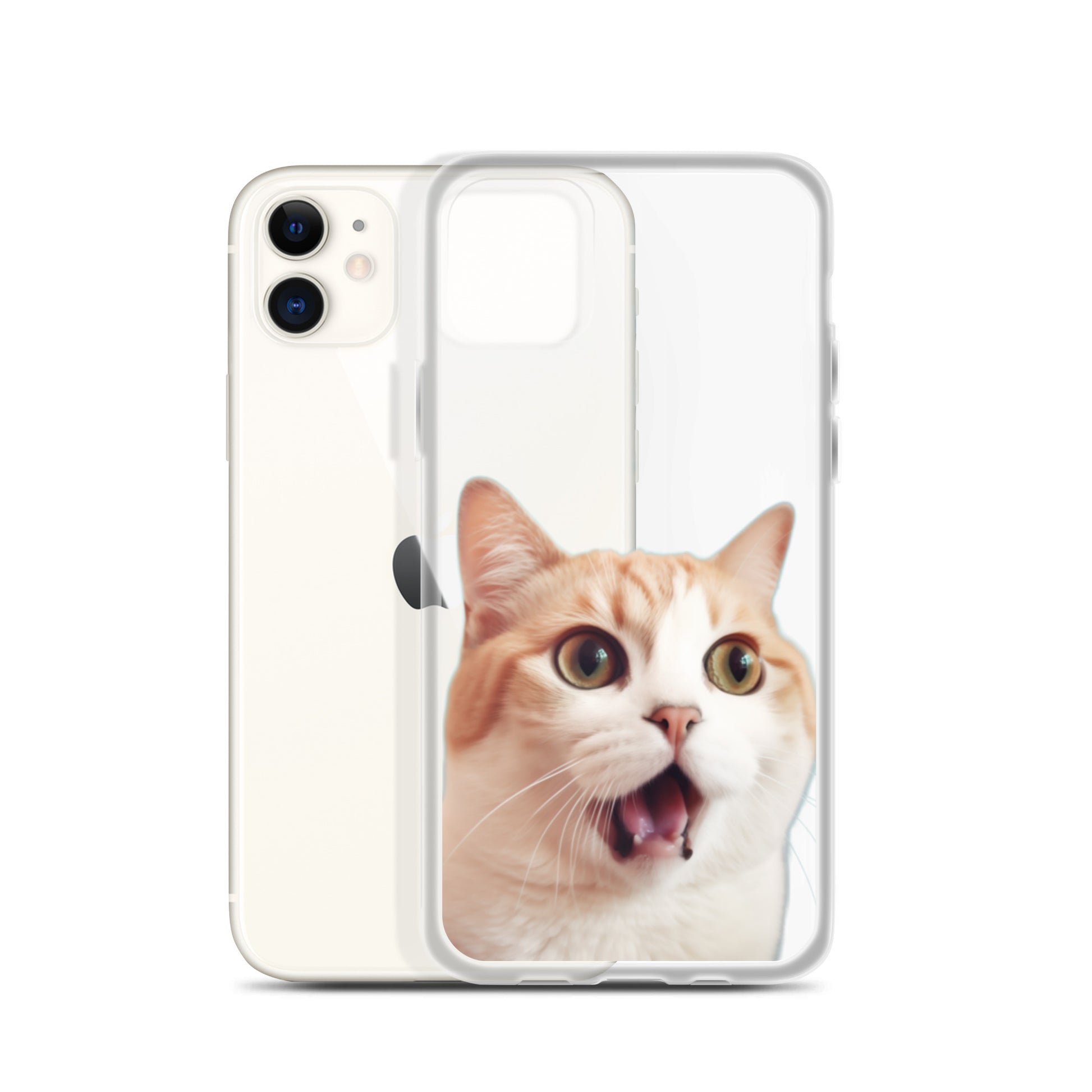 Cat E Clear Case for iPhone
