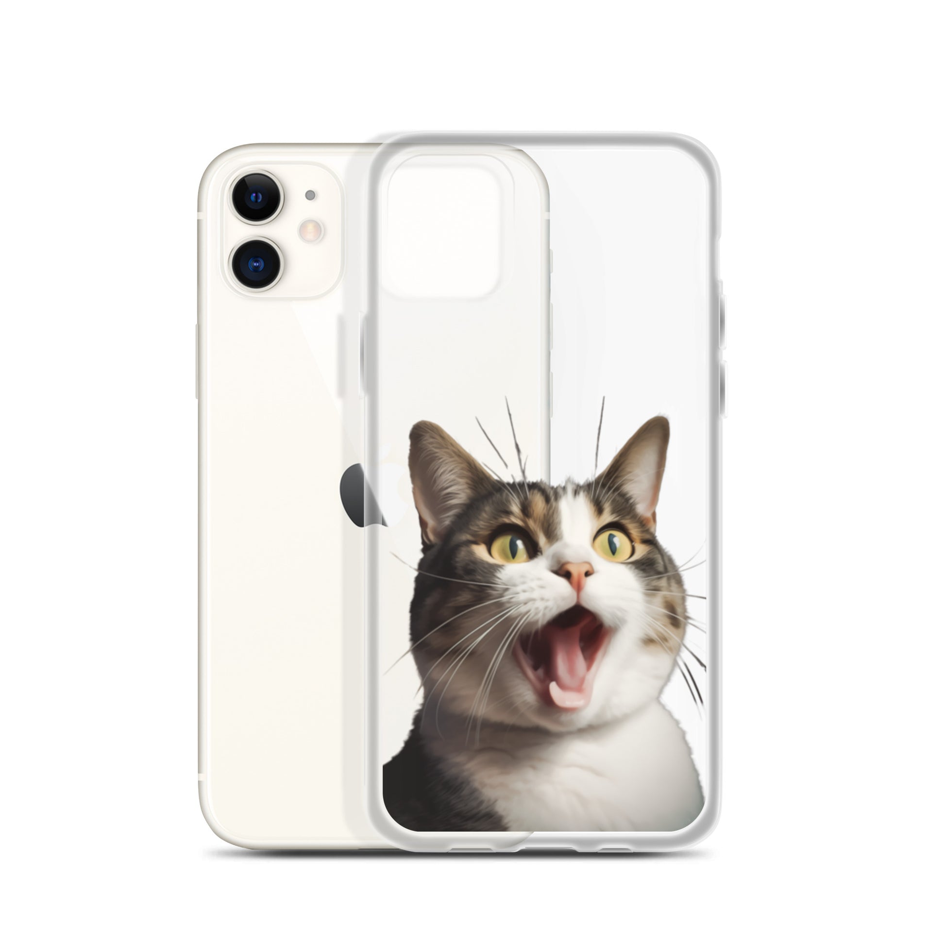 Cat H Clear Case for iPhone