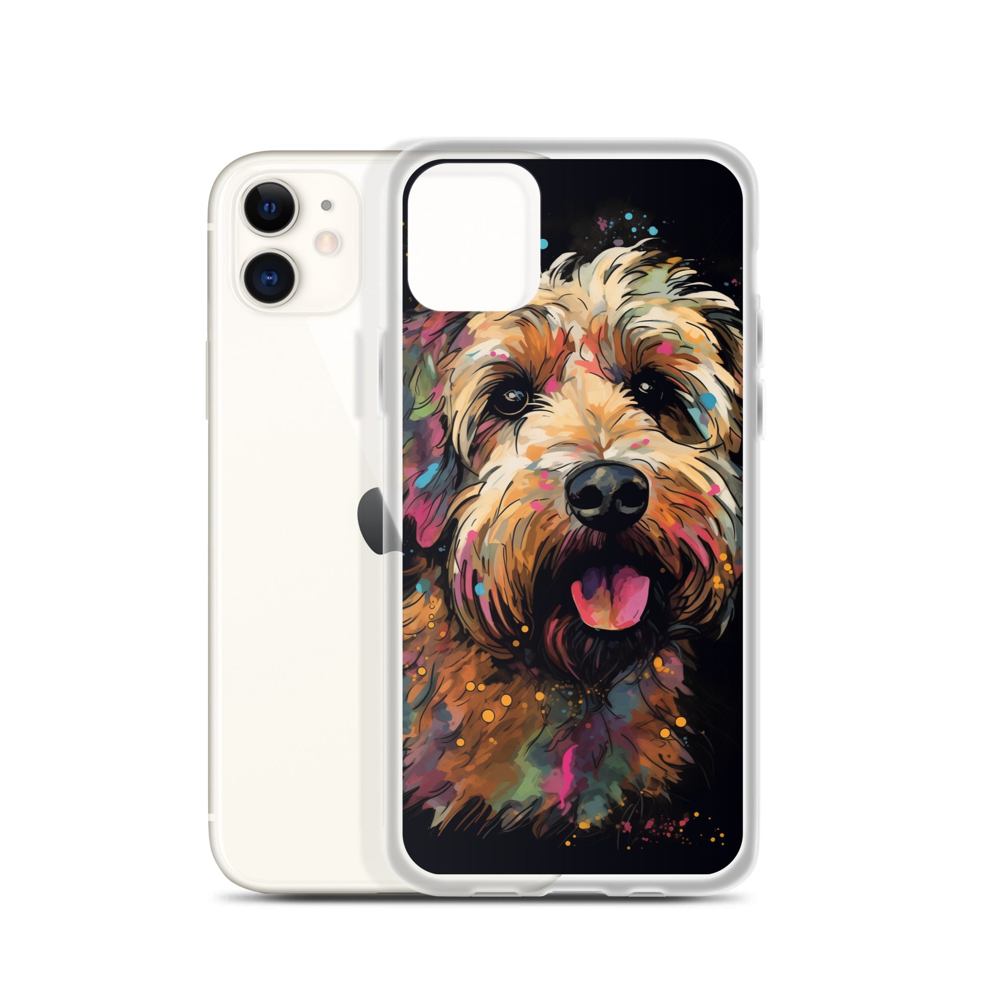 Van Gogh Style Dog A Clear Case for iPhone