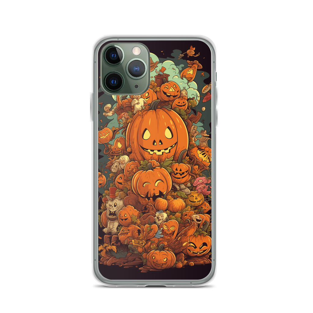 Halloween Pumpkin A Clear Case for iPhone