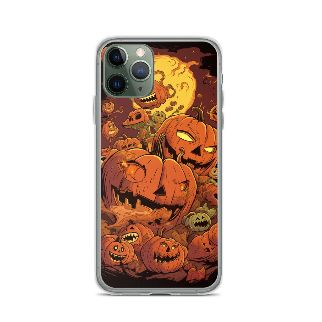 Halloween Pumpkin D Clear Case for iPhone