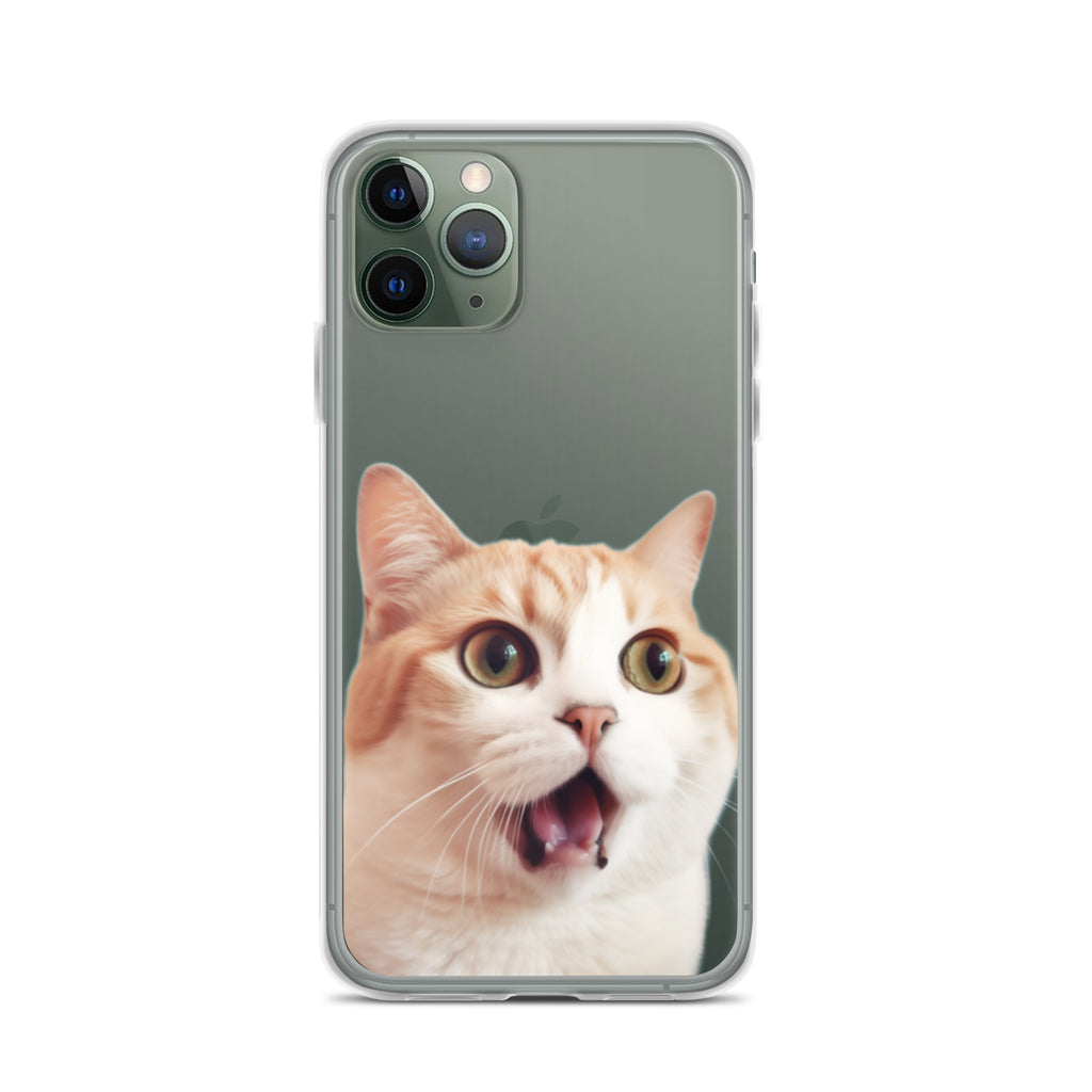 Cat E Clear Case for iPhone