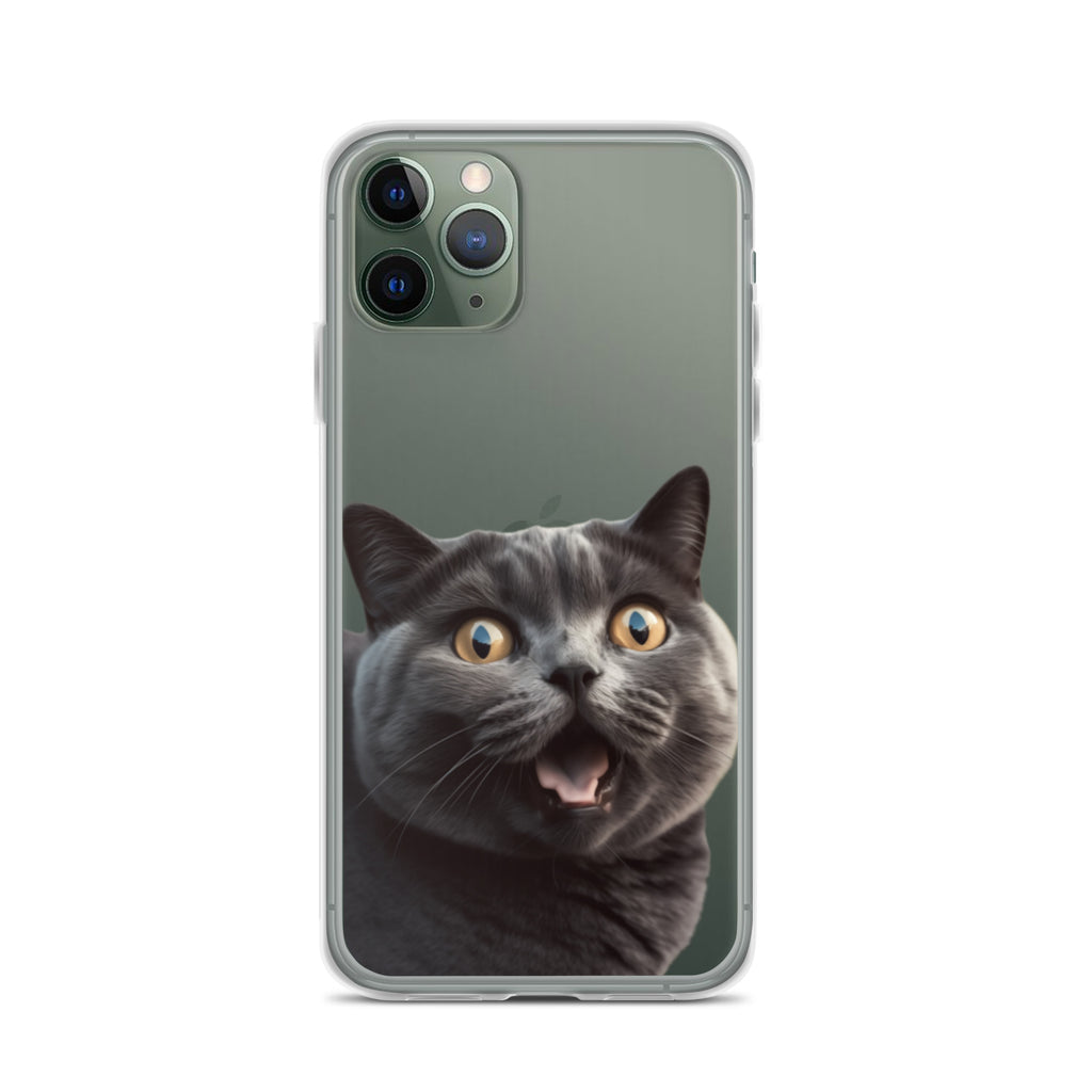 Cat  I Clear Case for iPhone