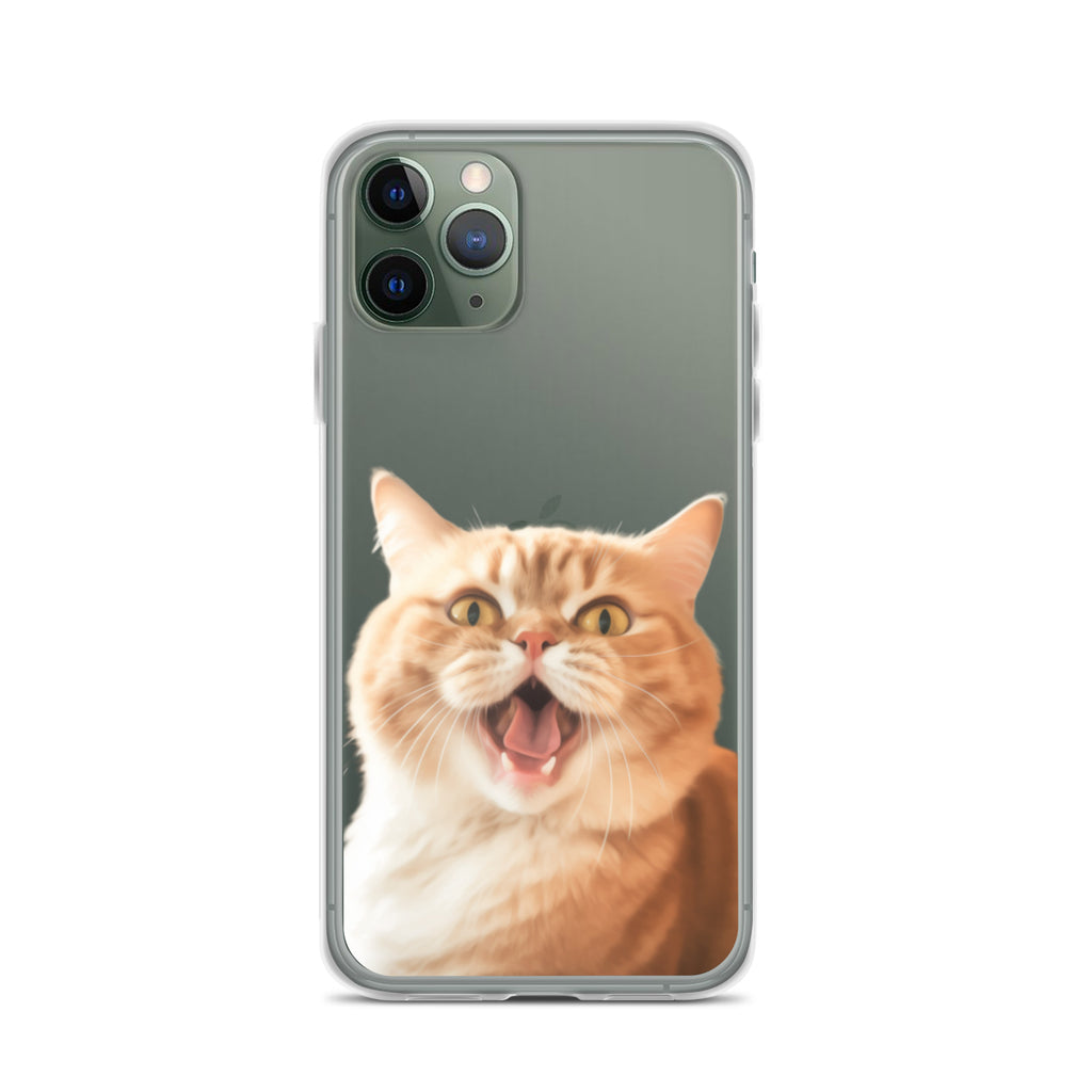 Cat K Clear Case for iPhone