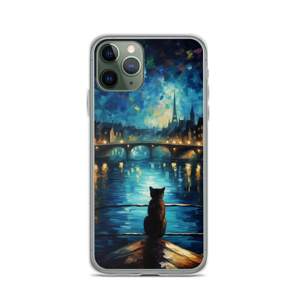 River Cat B Clear Case for iPhone