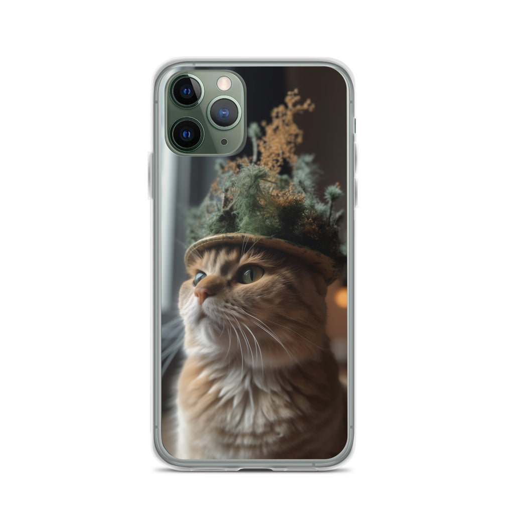 Cat Hat B Clear Case for iPhone