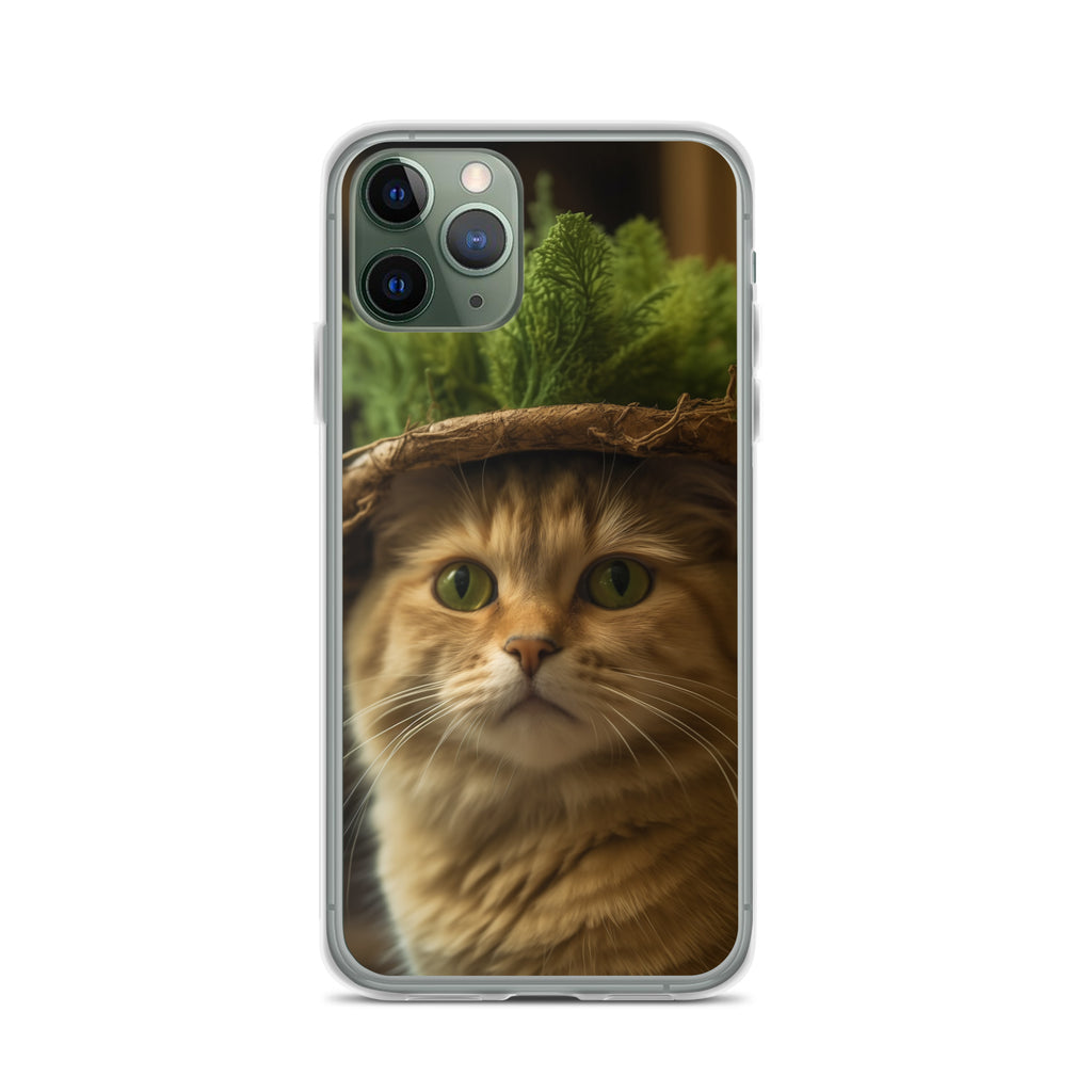 Cat Hat D Clear Case for iPhone