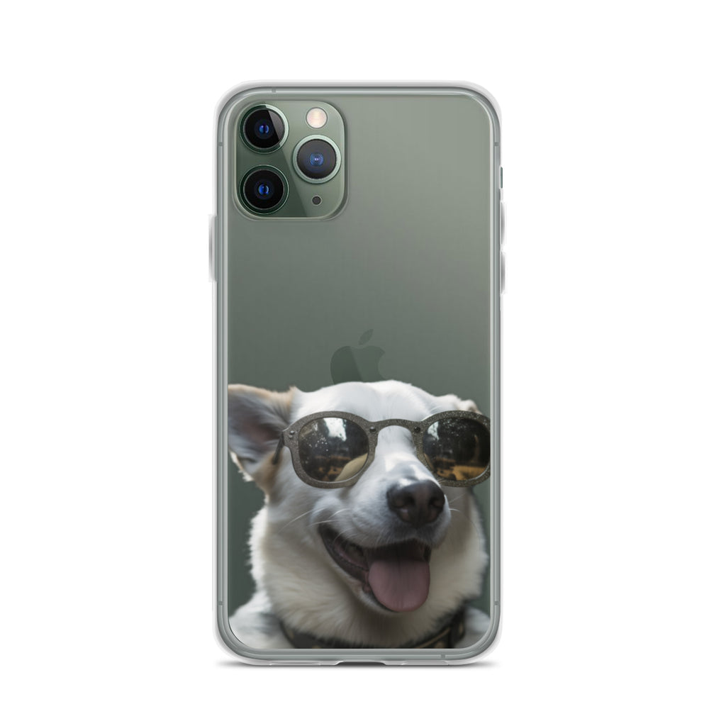 Glasses dog A clear case for iphone