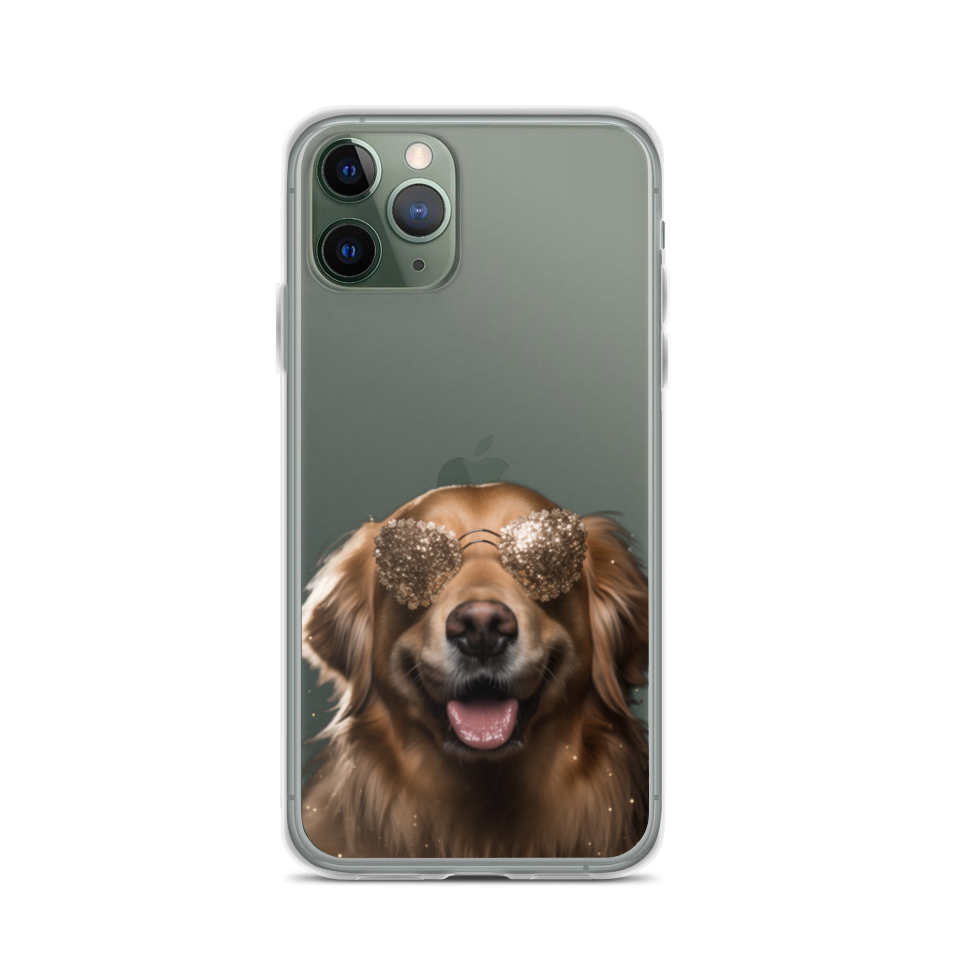 Glasses Dog G Clear Case for iPhone