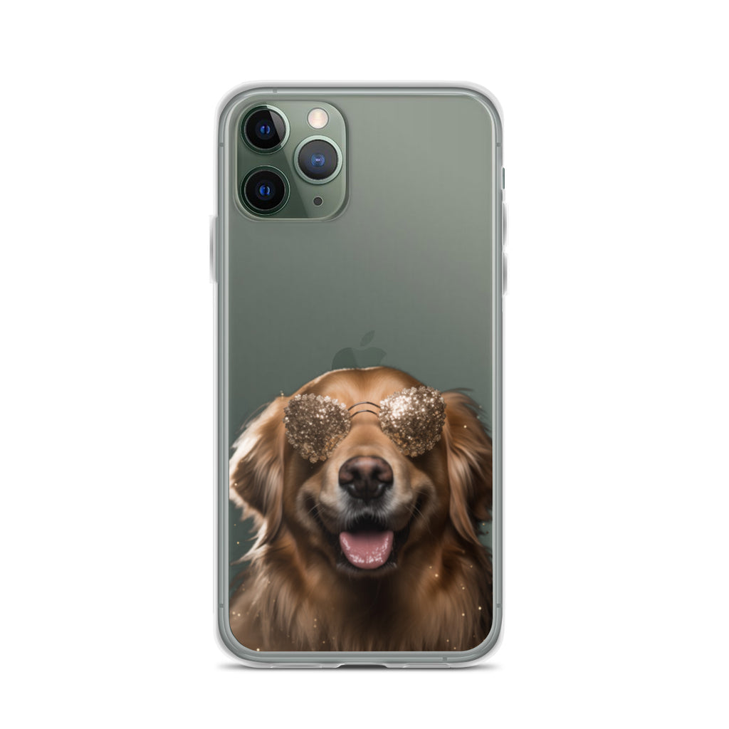 Glasses Dog G Clear Case for iPhone