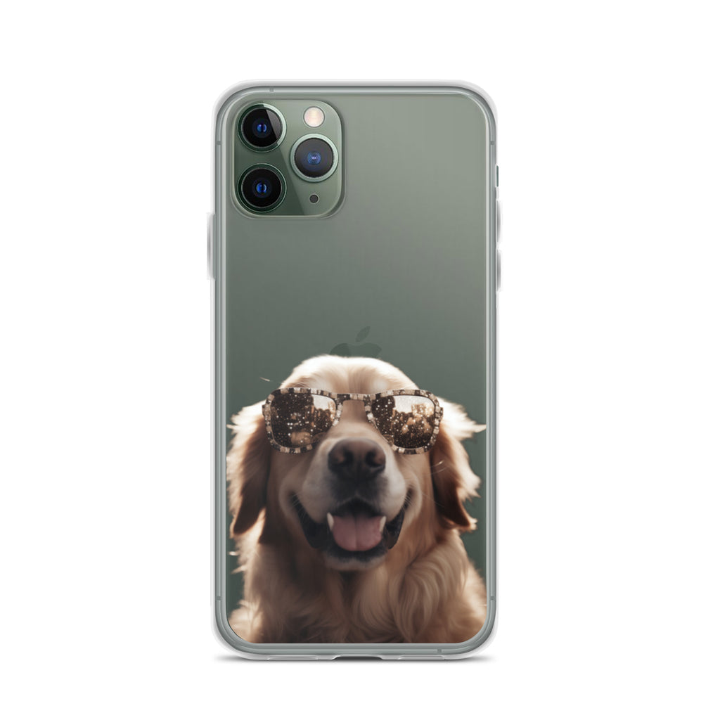 Glasses Dog K Clear Case for iPhone