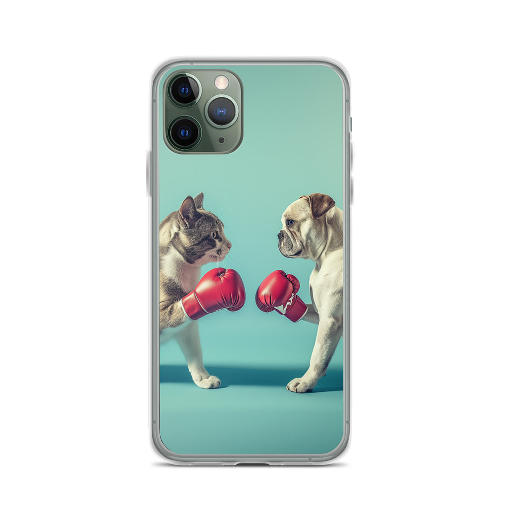 Boxing Dog n Cat C Clear Case for iPhone®