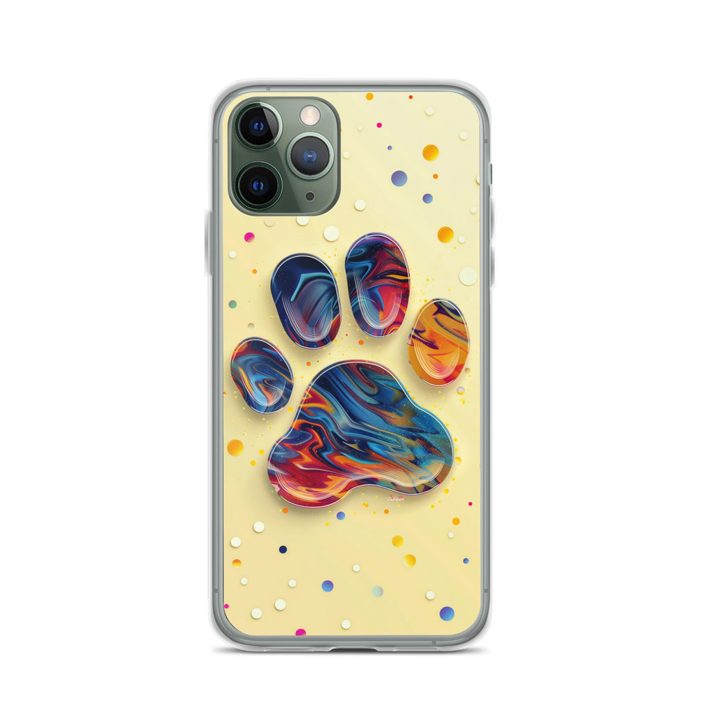 Artistic PawPrints  Aurora Clear Case for iPhone®