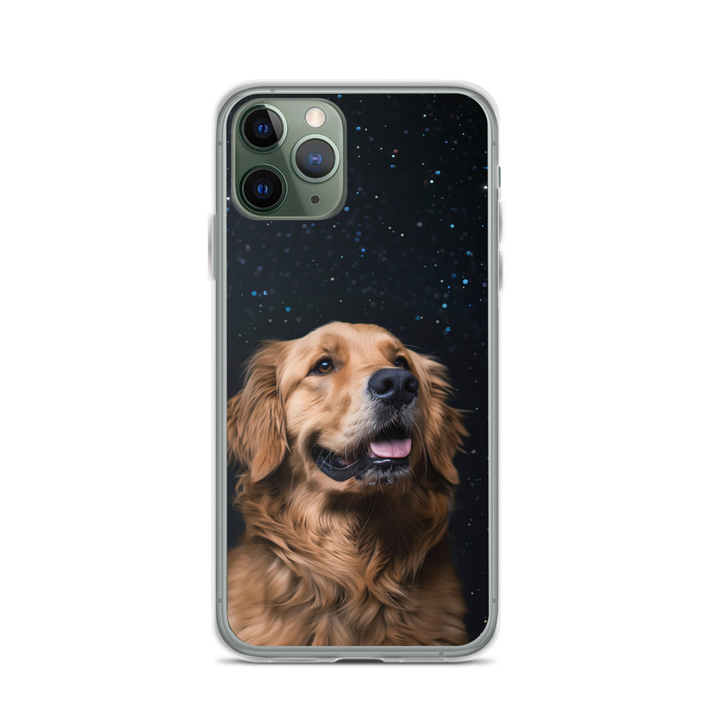 Golden Retriever Starry Night Clear Case for iPhone®