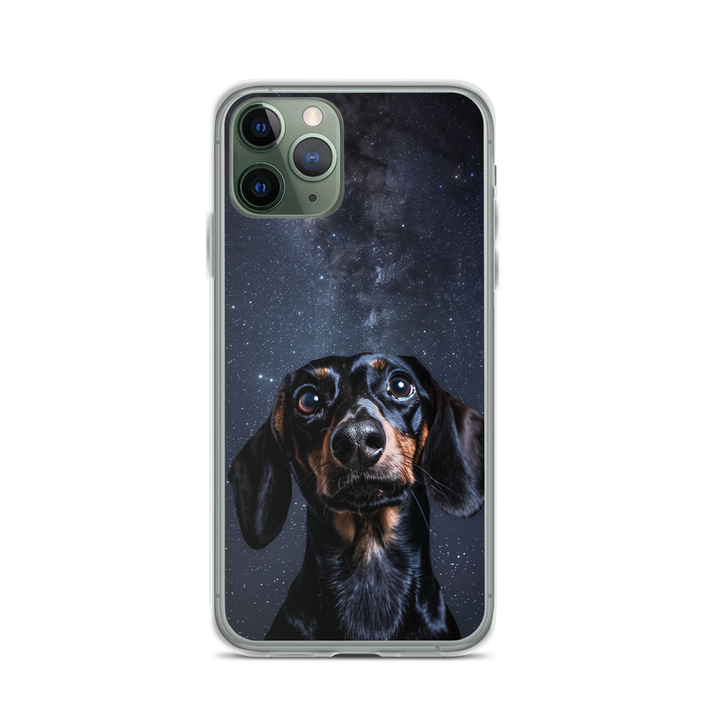 Dachshund Starry Night Clear Case for iPhone®