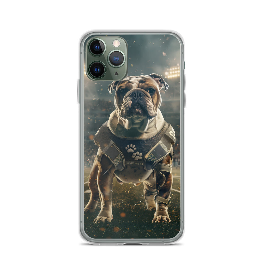 Bulldog Football-Themed Clear Case for iPhone®