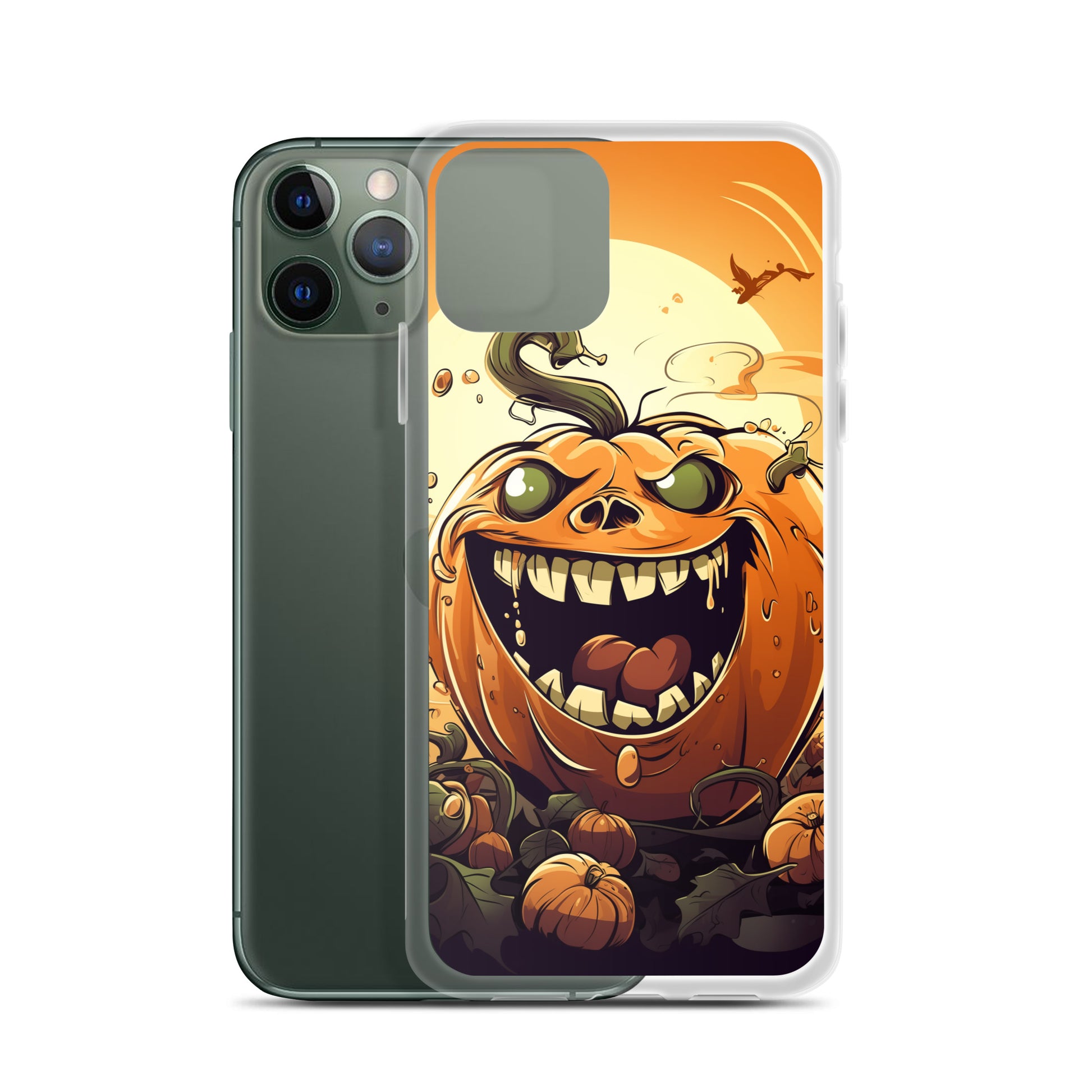 Halloween Pumpkin B Clear Case for iPhone