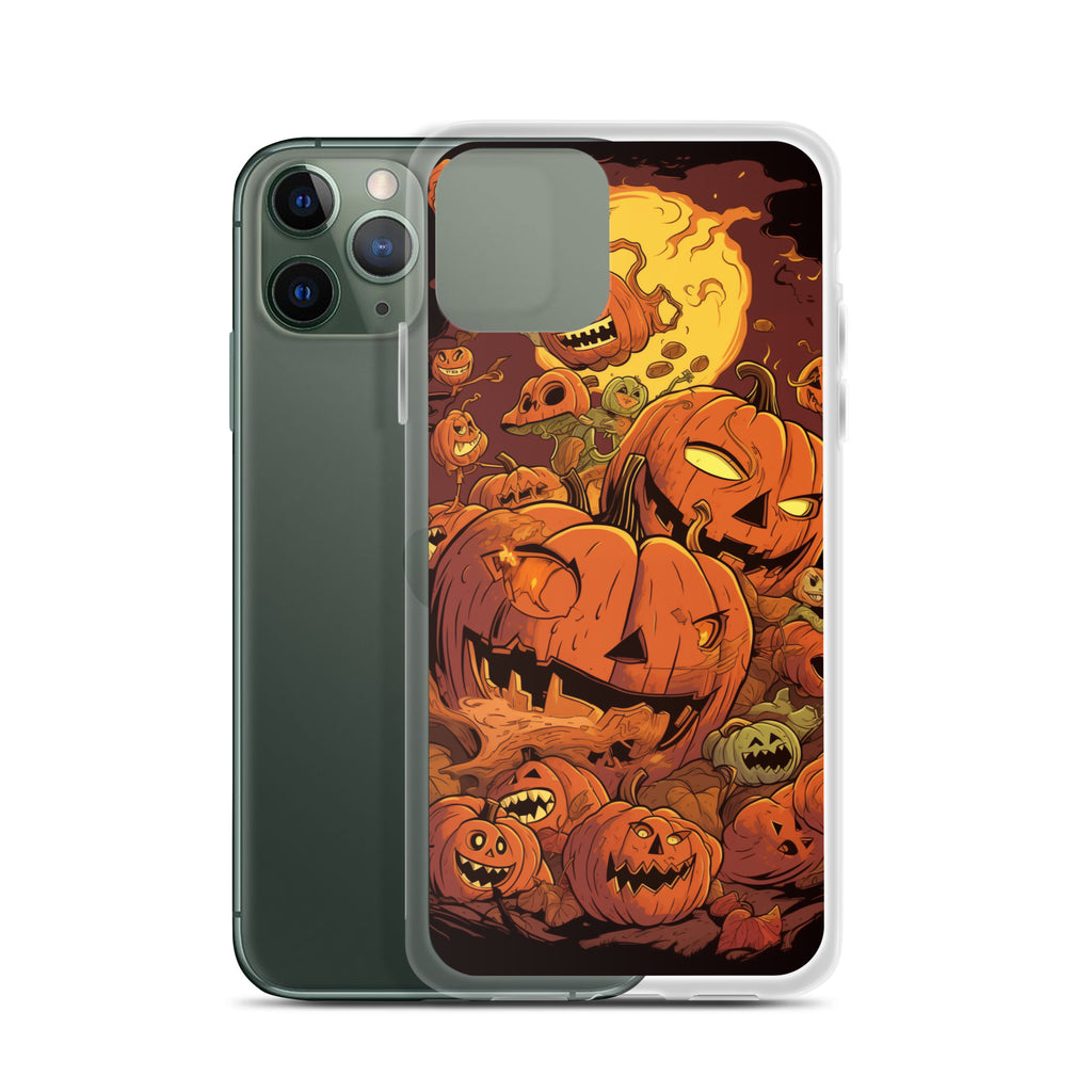 Halloween Pumpkin D Clear Case for iPhone