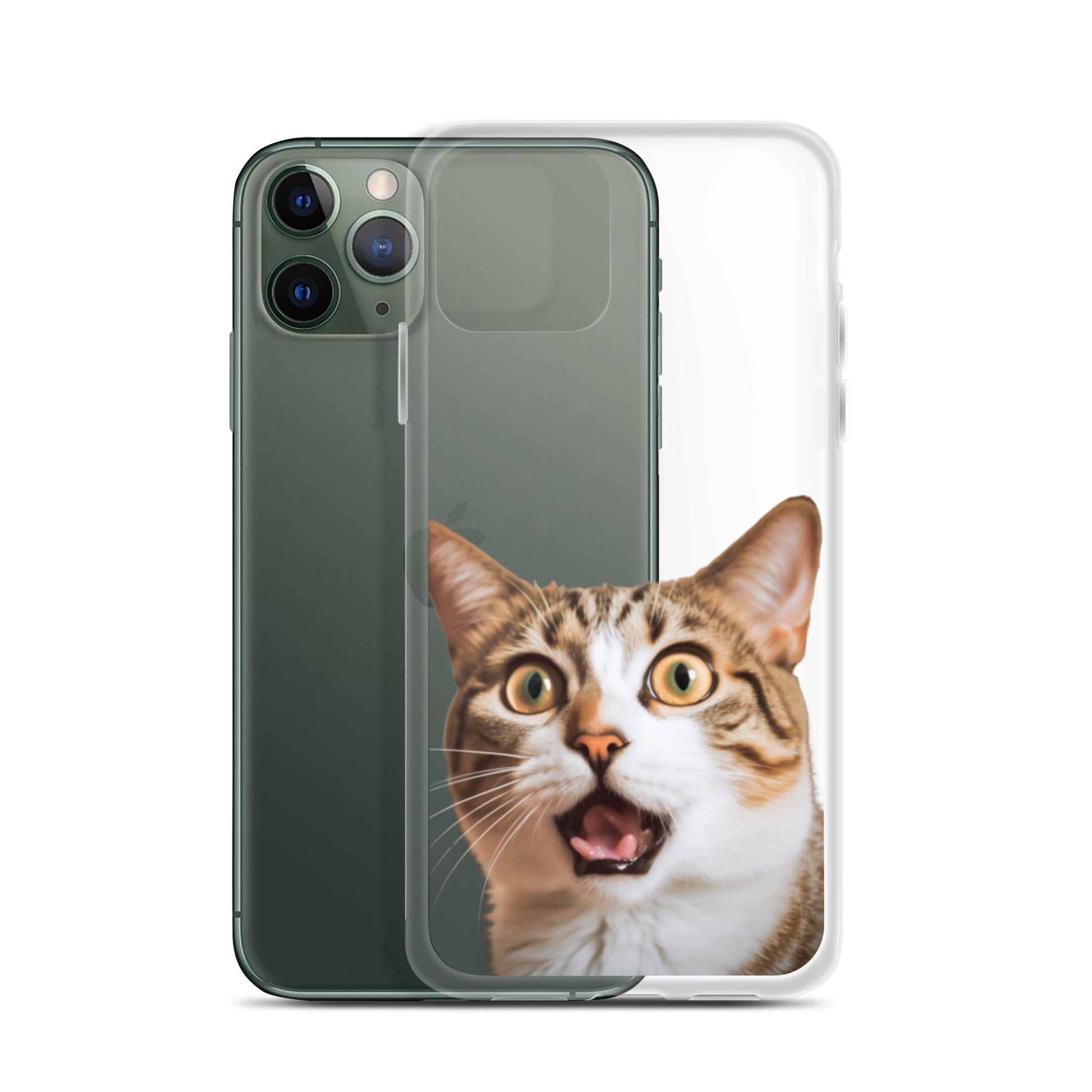 Cat A Clear Case for iPhone