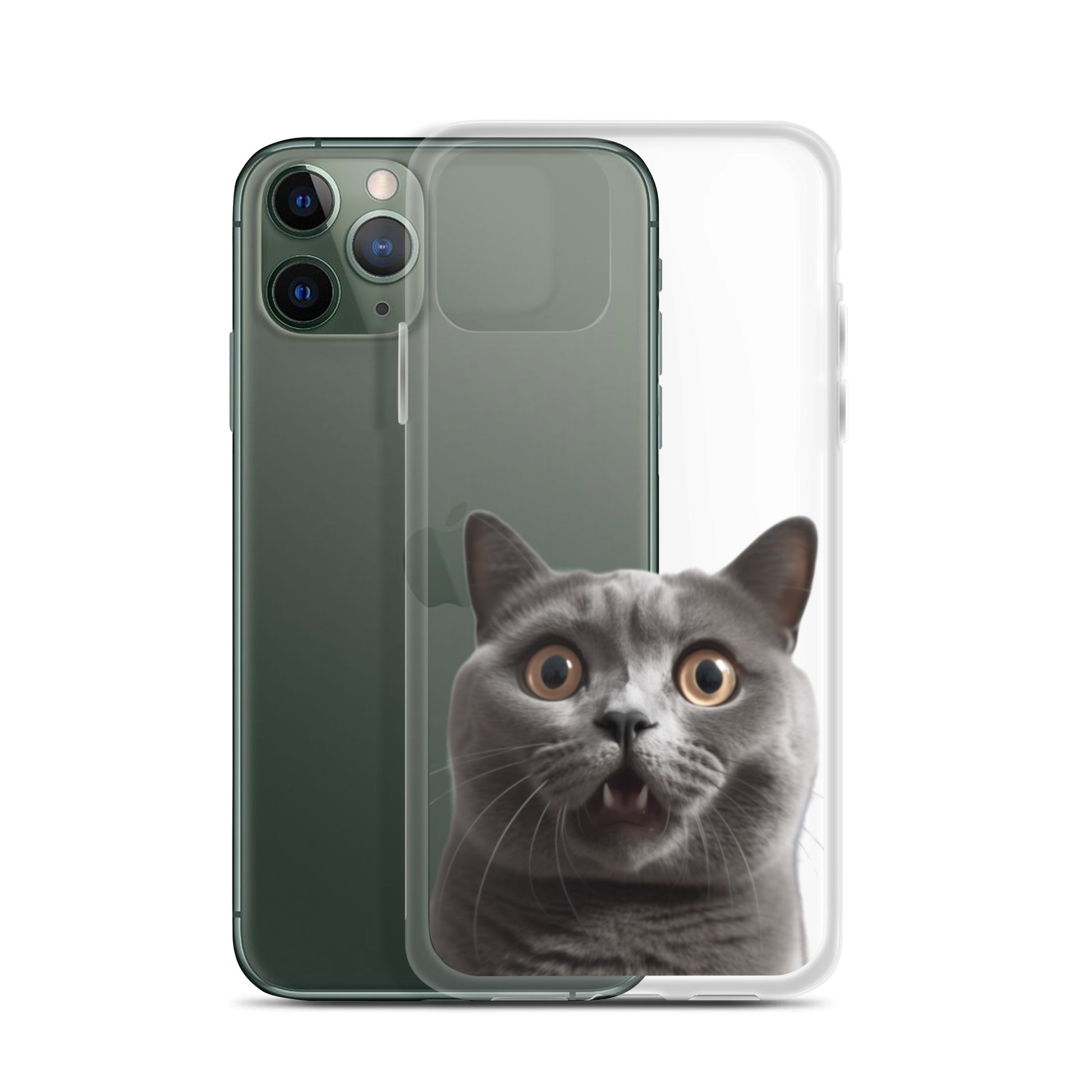 Cat B Clear Case for iPhone