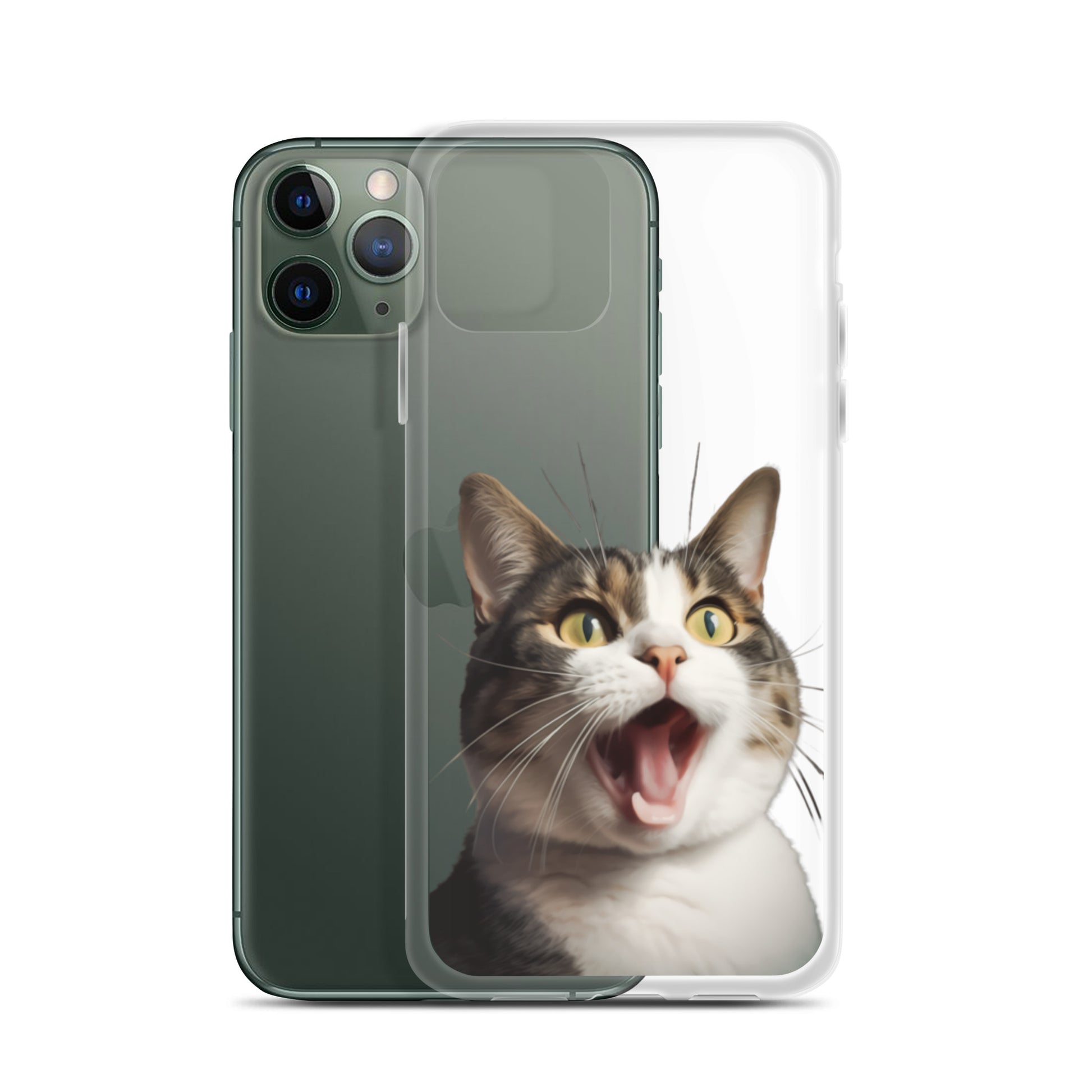 Cat H Clear Case for iPhone