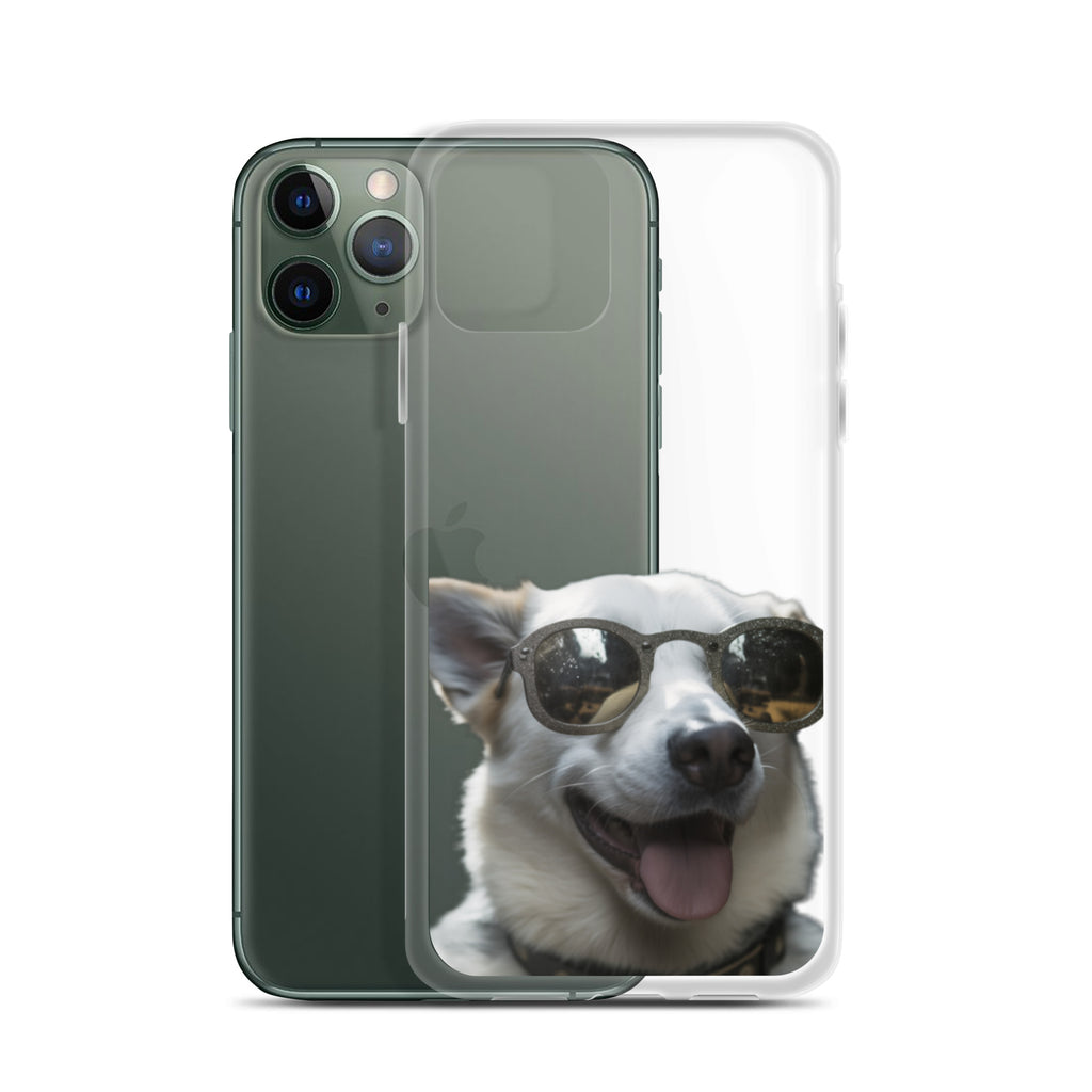Glasses dog A clear case for iphone