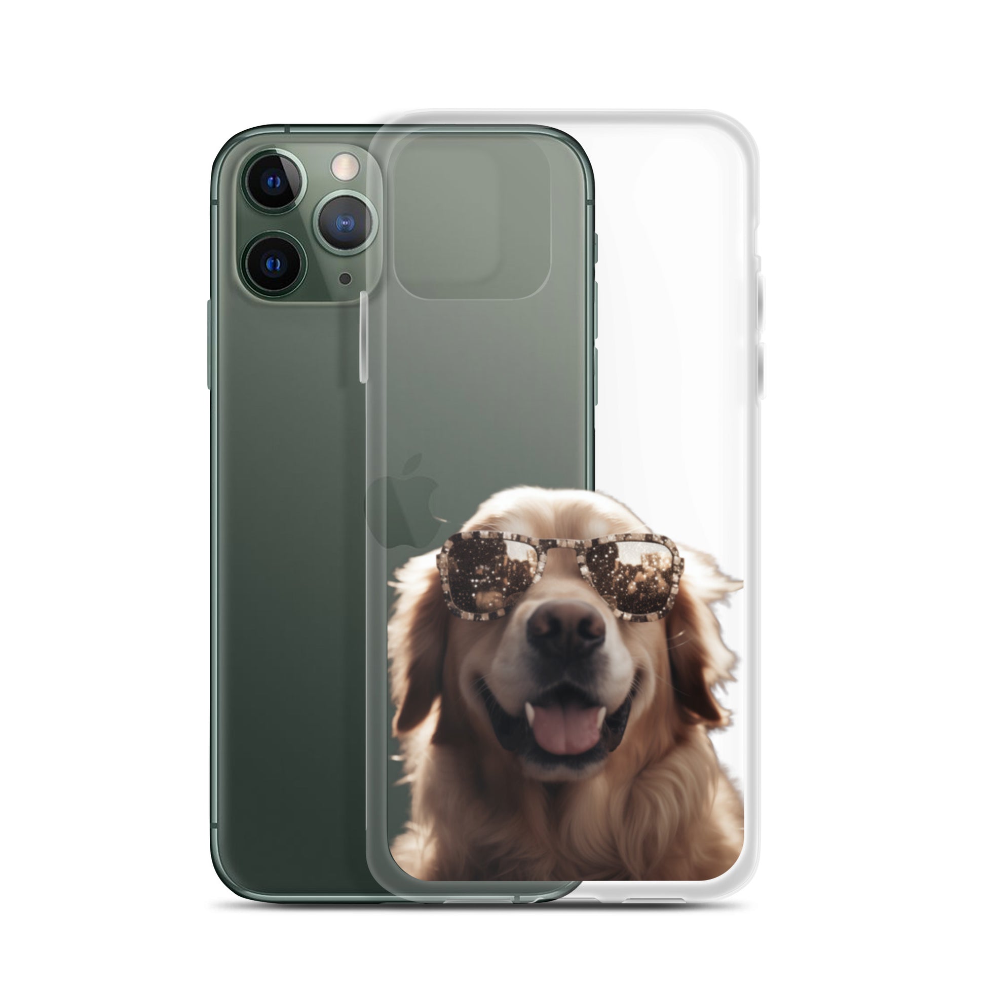 Glasses Dog K Clear Case for iPhone