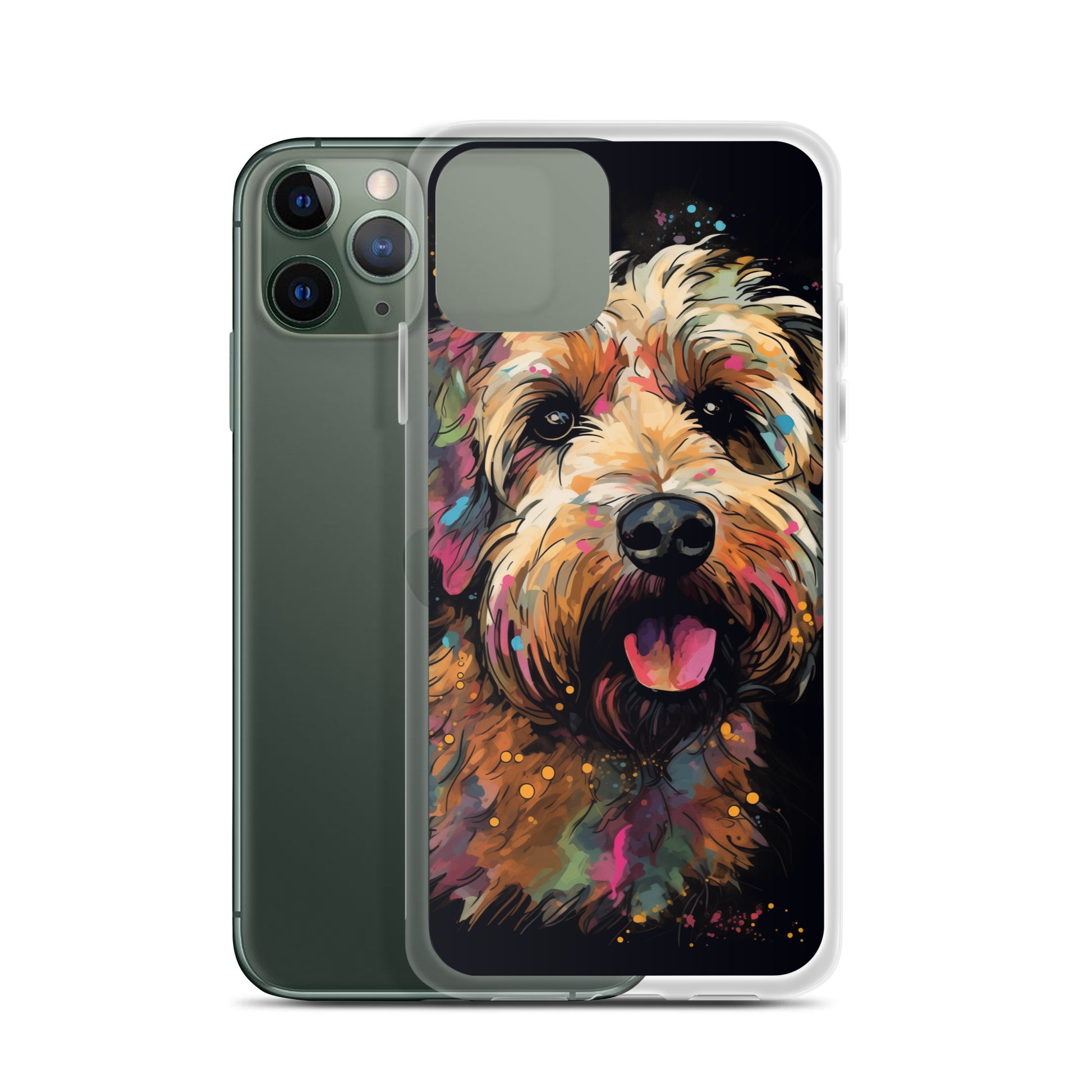 Van Gogh Style Dog A Clear Case for iPhone