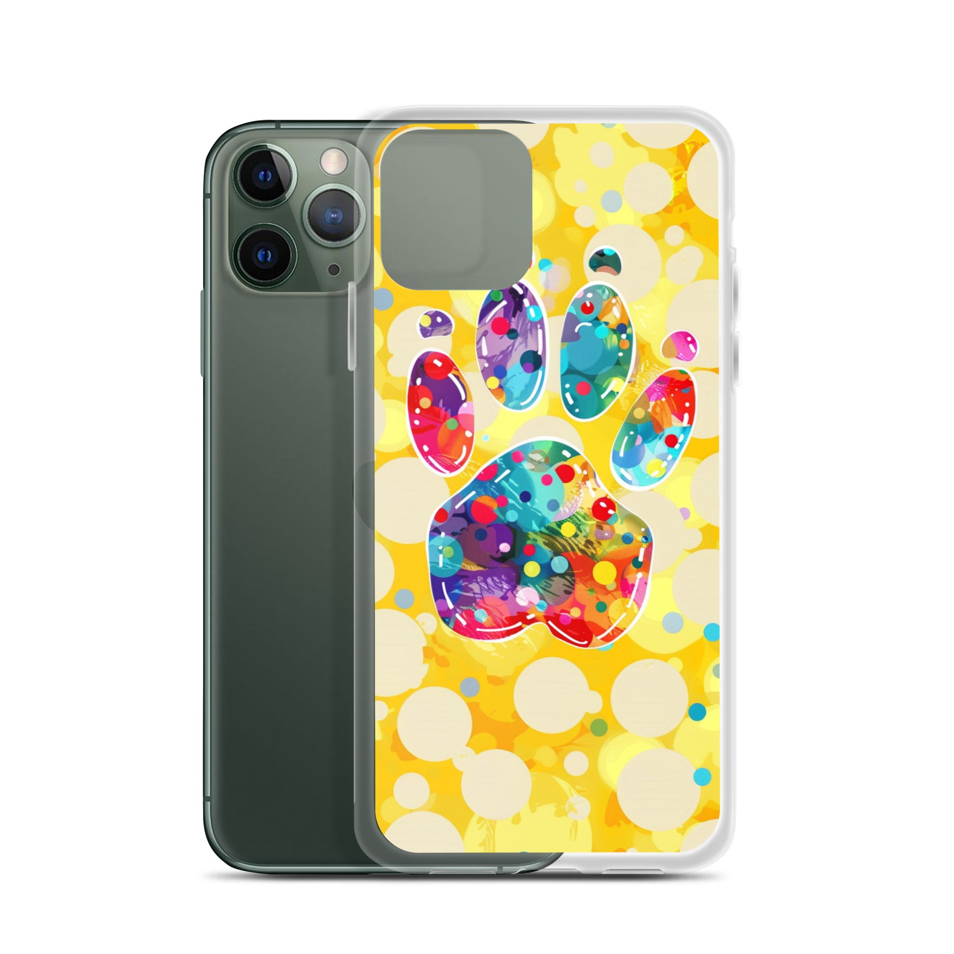 Artistic PawPrints Borealis Clear Case for iPhone®