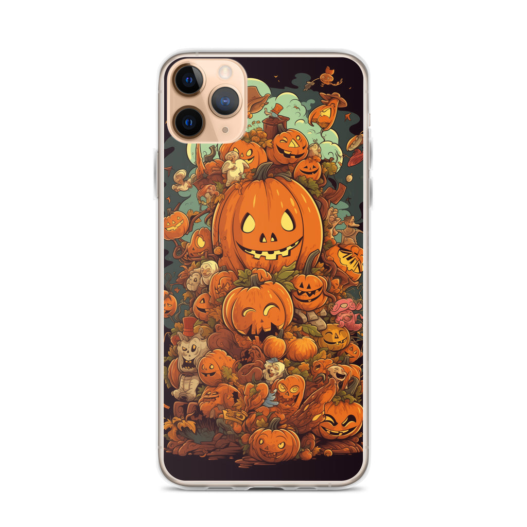 Halloween Pumpkin A Clear Case for iPhone