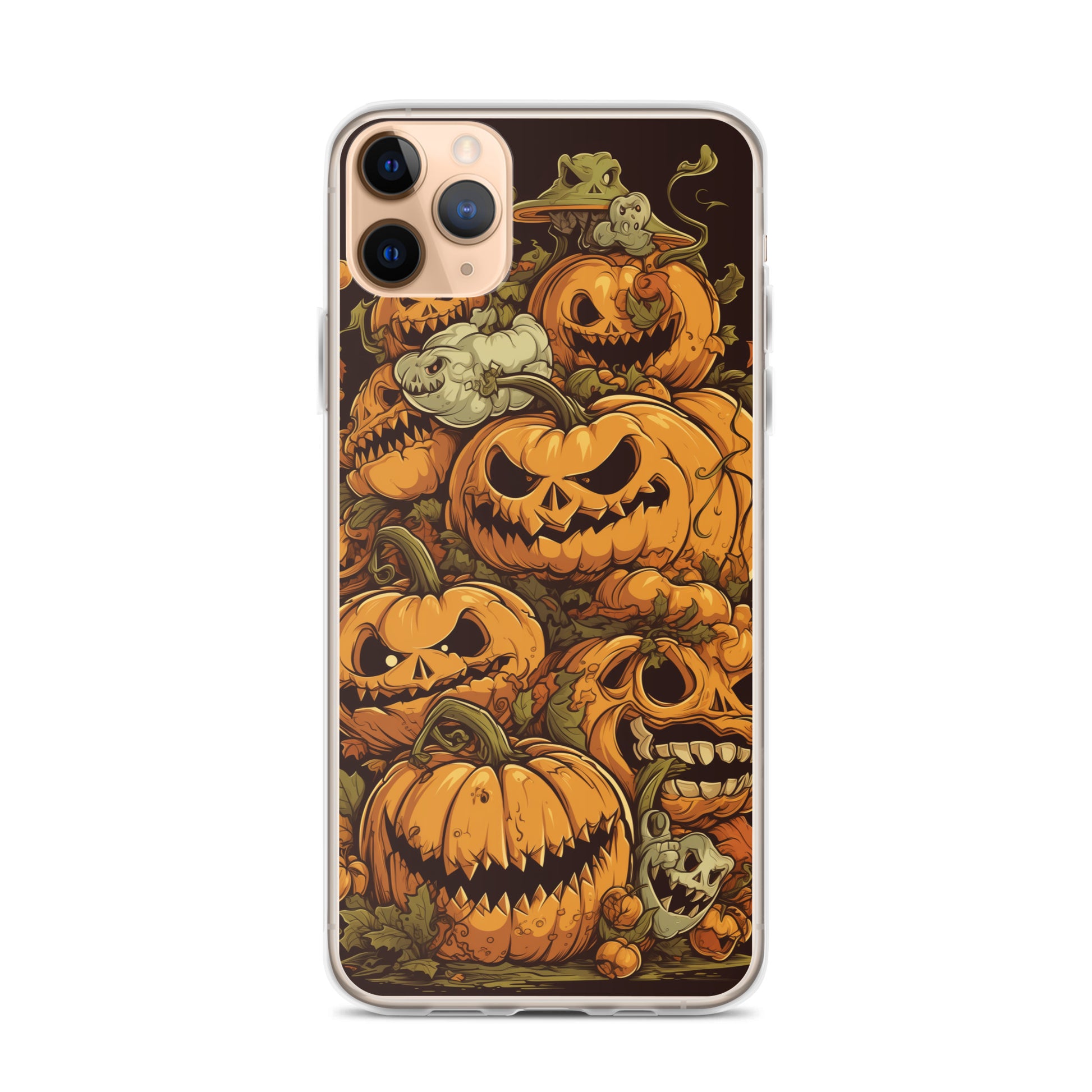Halloween Pumpkin C Clear Case for iPhone