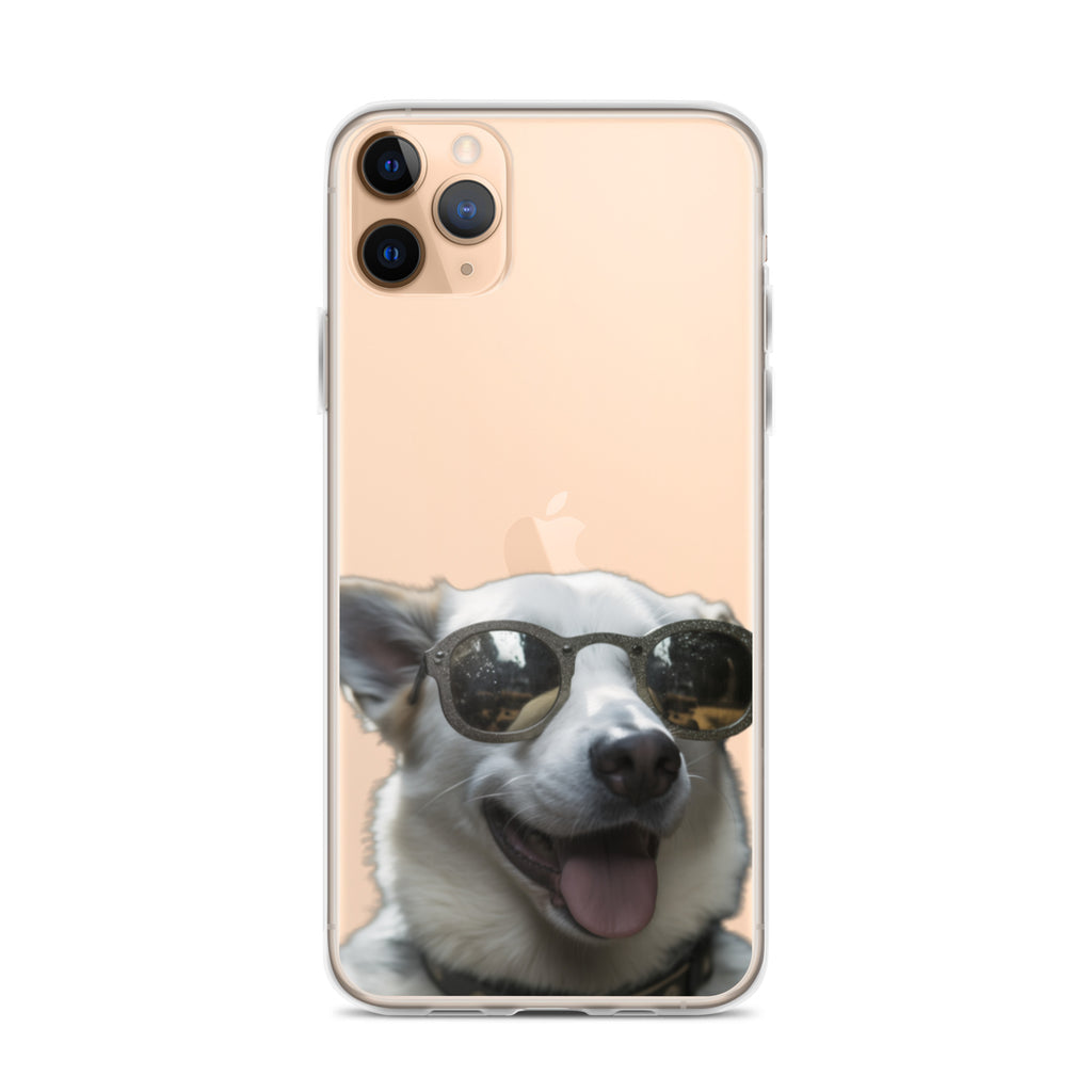 Glasses dog A clear case for iphone