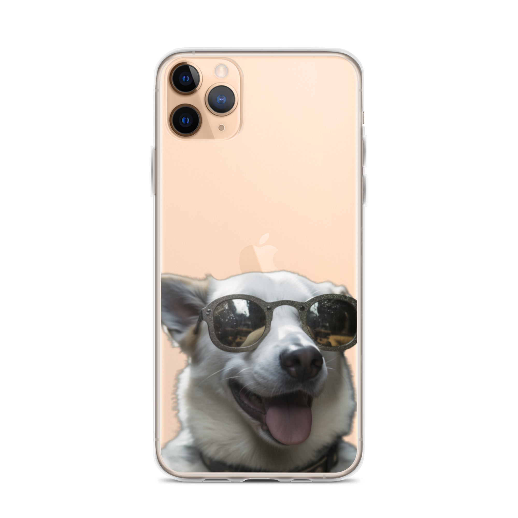 Glasses dog A clear case for iphone
