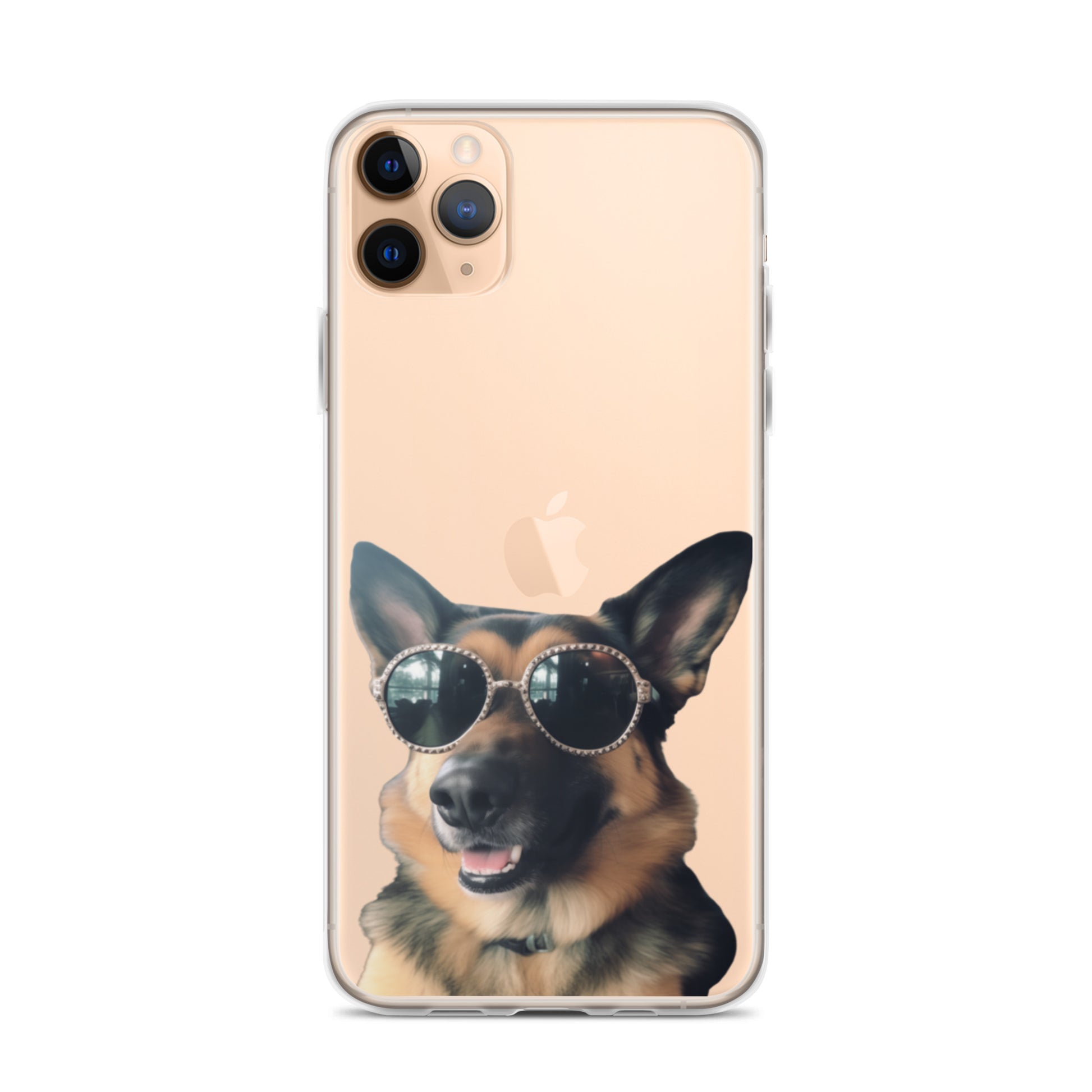 Glasses Dog D Clear Case for iPhone