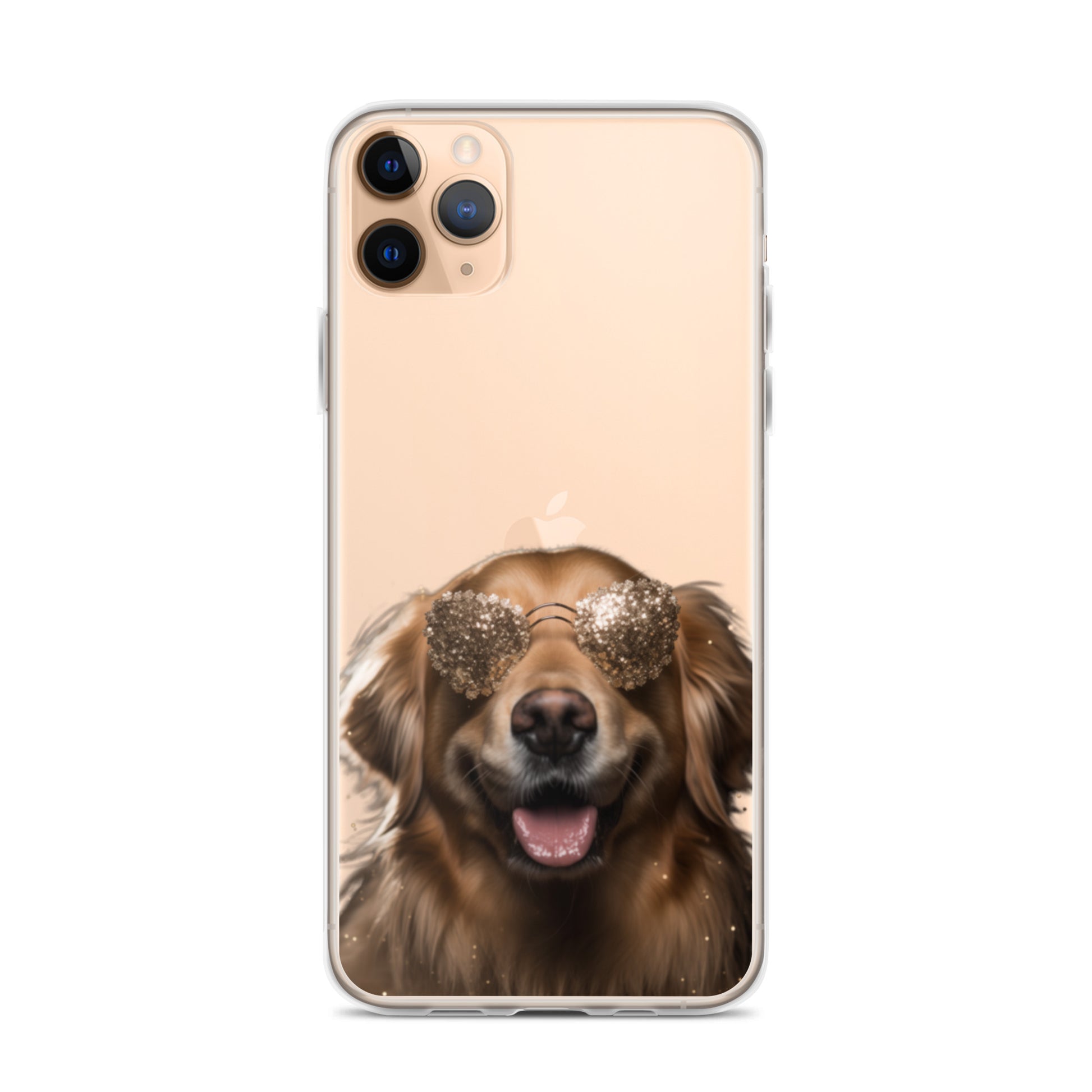 Glasses Dog G Clear Case for iPhone