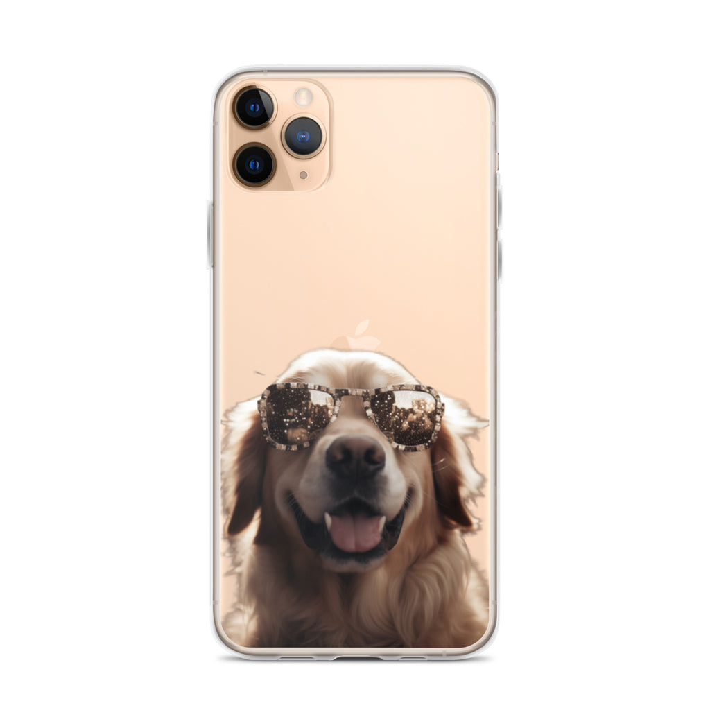Glasses Dog K Clear Case for iPhone