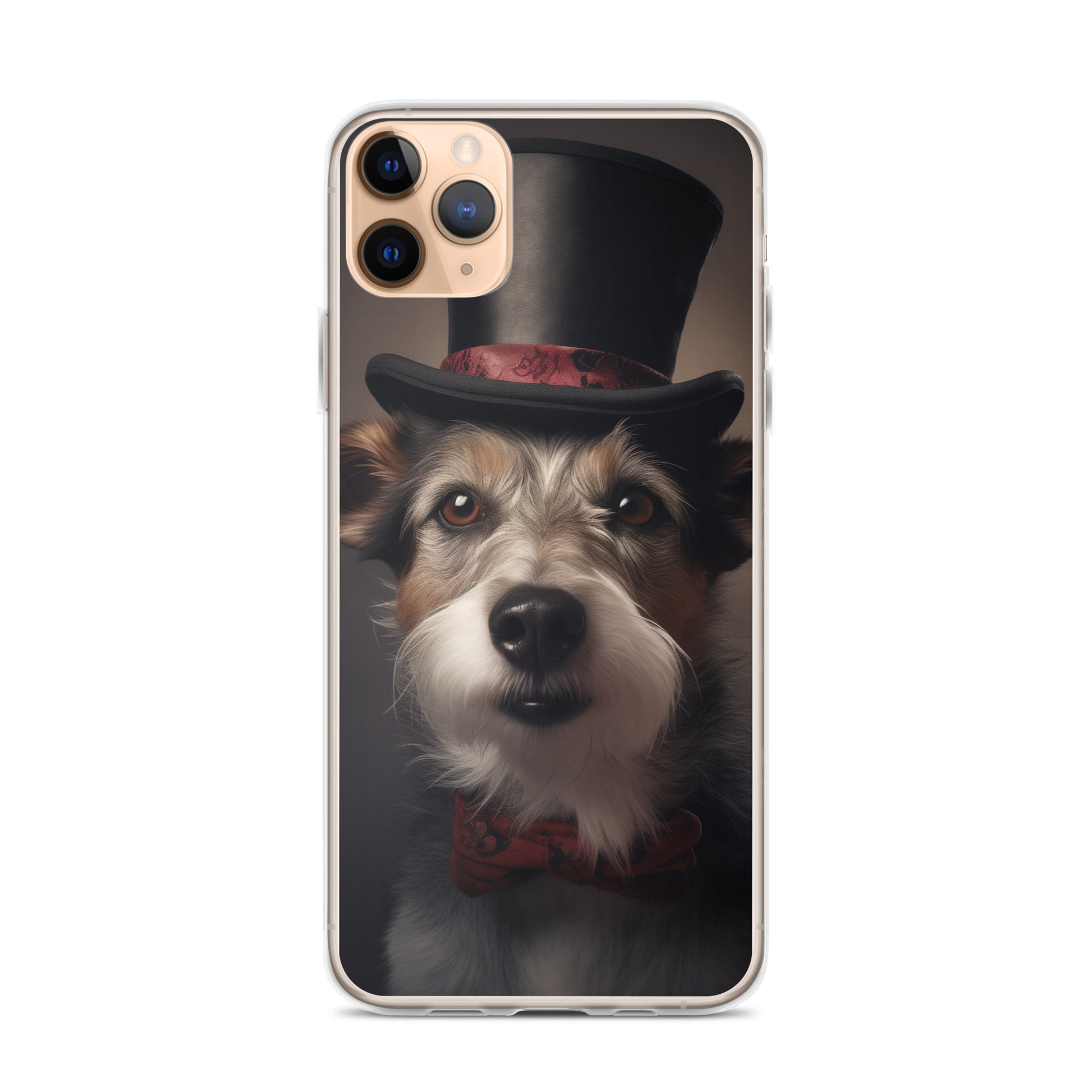 Top Hat Dog E Clear Case for iPhone