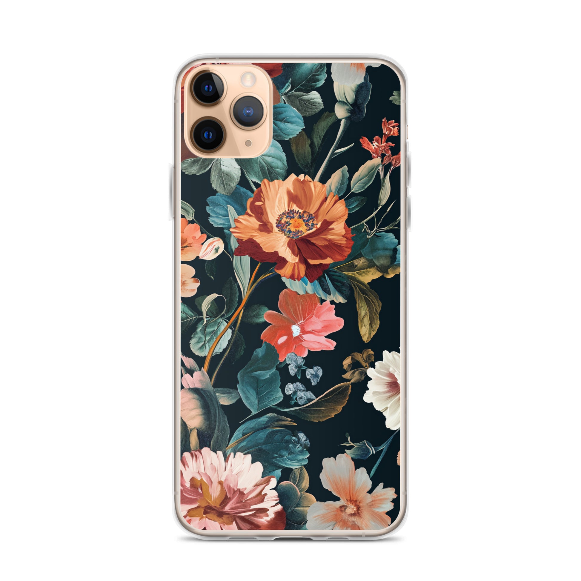 Flower Golden Clear Case for iPhone®