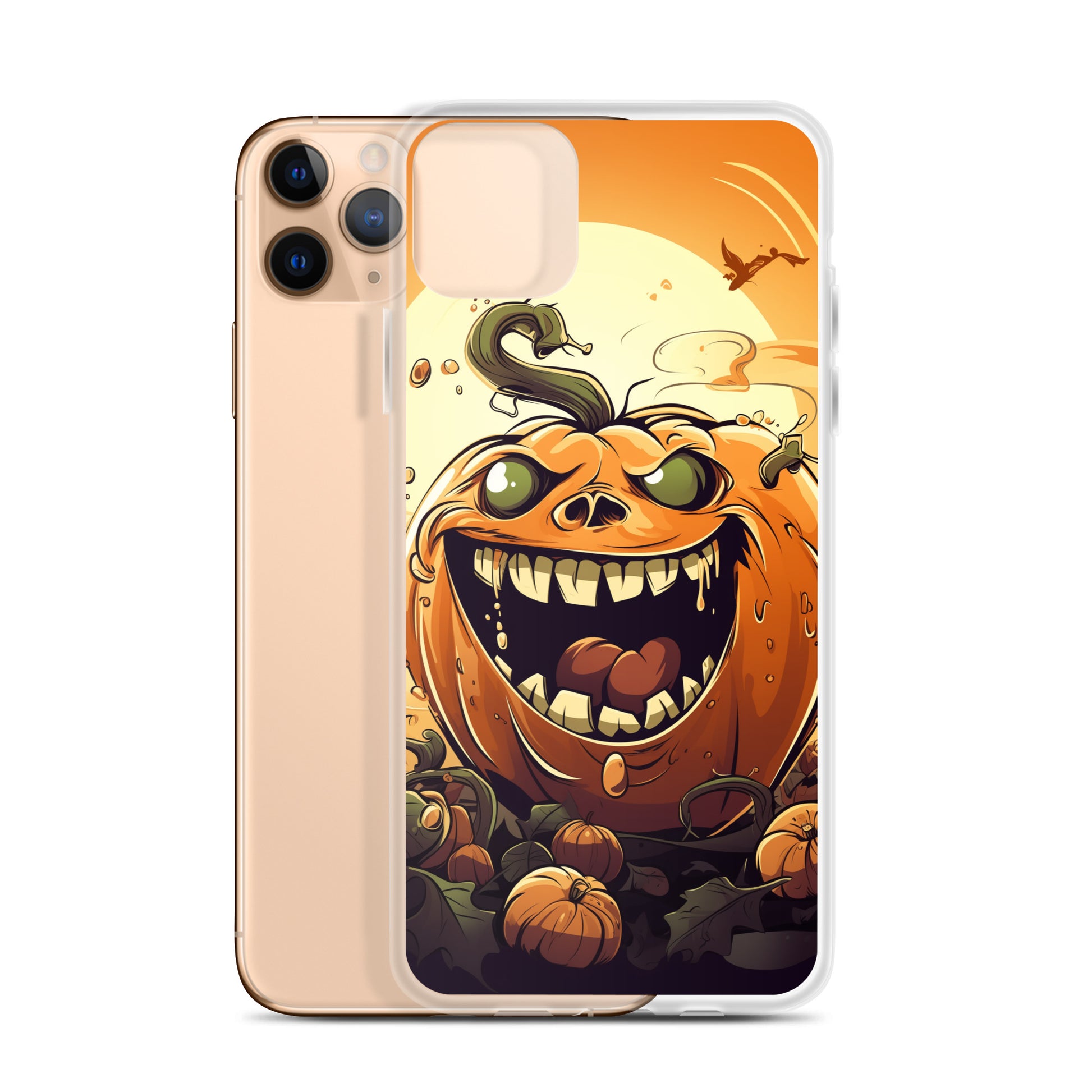 Halloween Pumpkin B Clear Case for iPhone